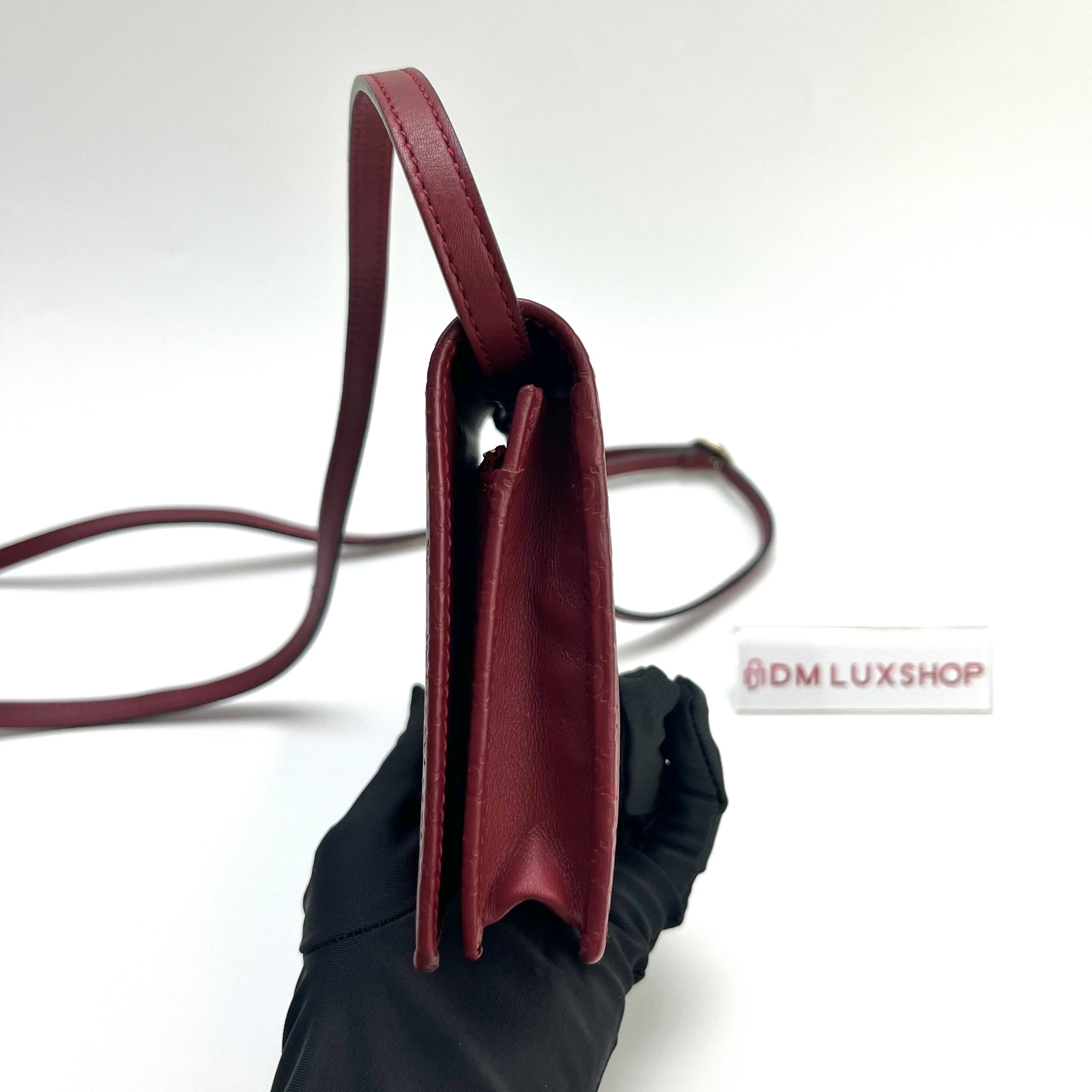 Gucci Micro Guccissima WOC Red