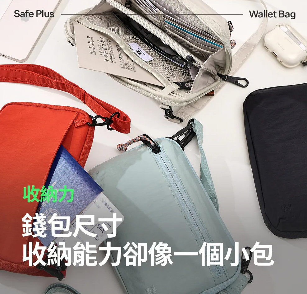 Branden 極致斜孭防盜銀包│Safe Plus Wallet Bag 斜孭防盜銀包