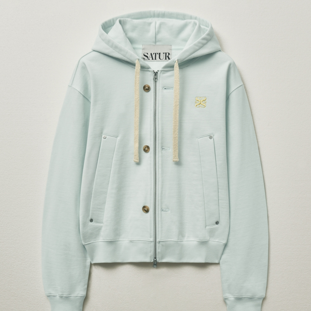 [SATUR] Teo Cotton All Day Hood Zip-up (4色)