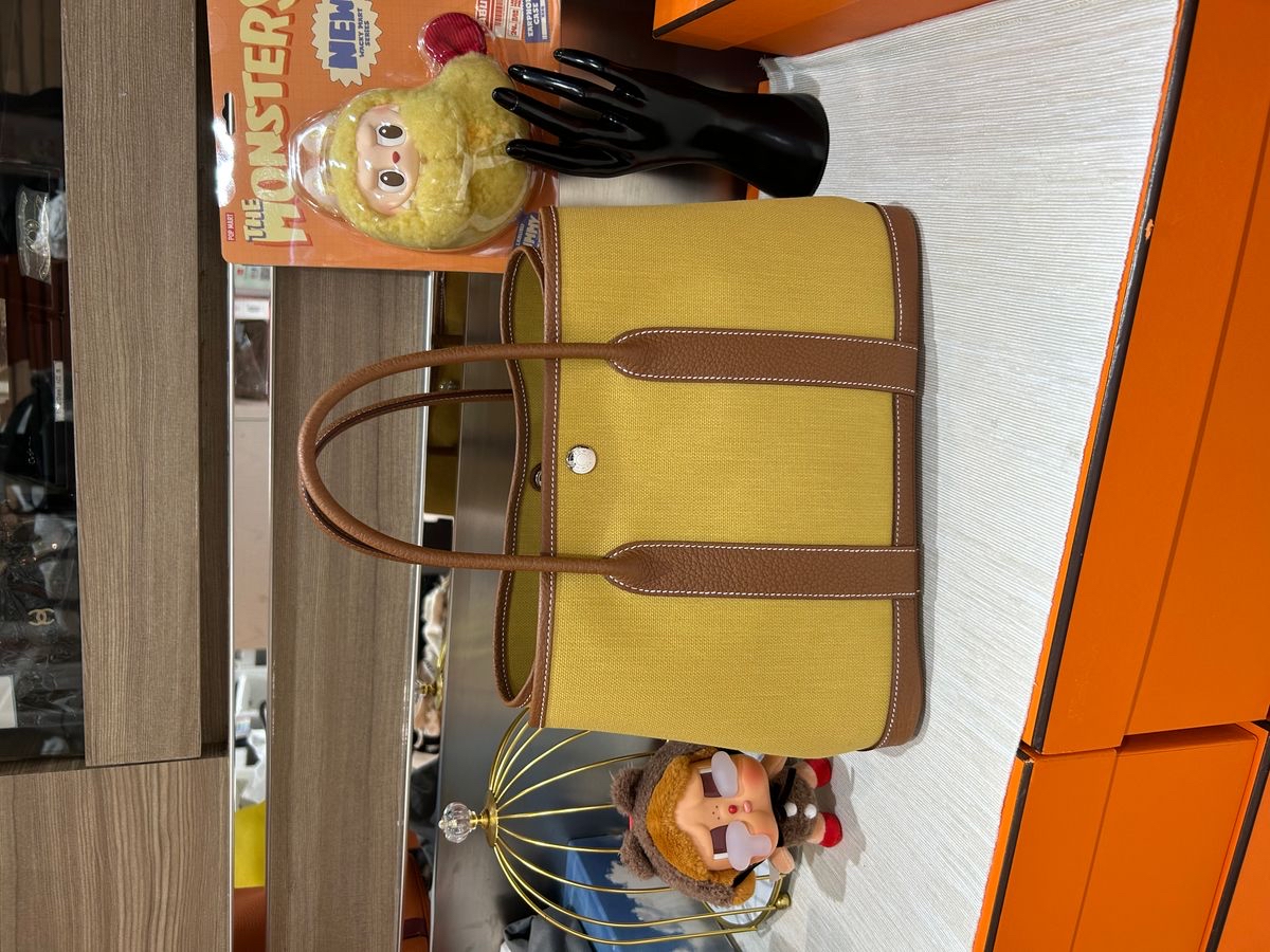 Hermes garden party 30,Ginger/GOLD,STAMP Z 100%Authentic,Brand New✅dust bag✅box 