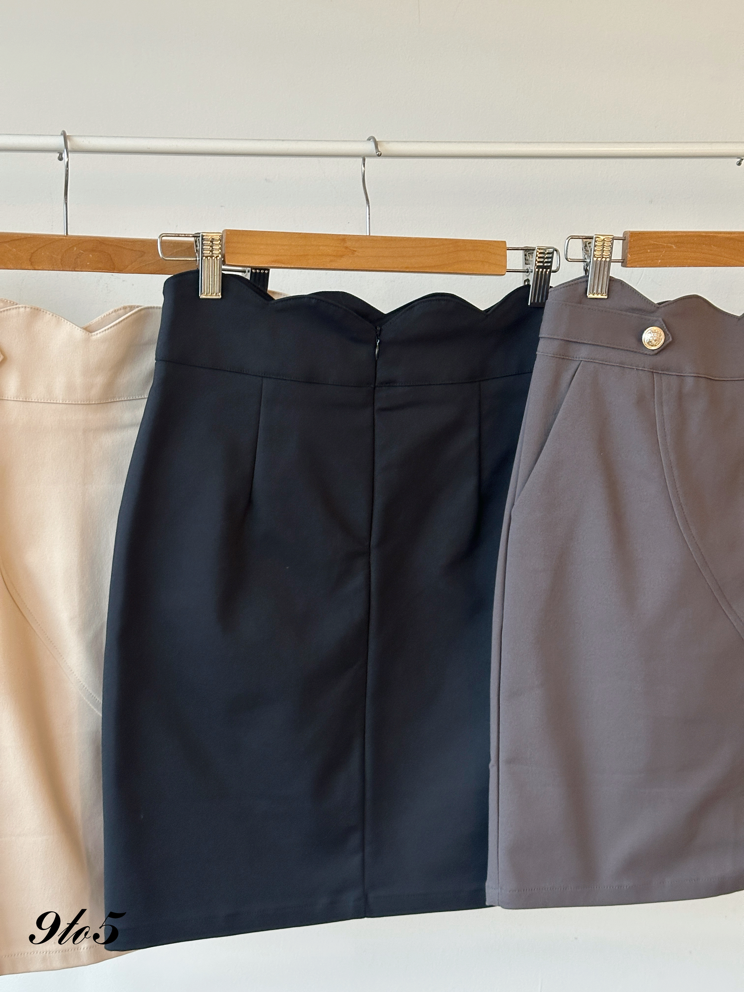 S1874 Midi Pencil Skirt - 3 Colors 