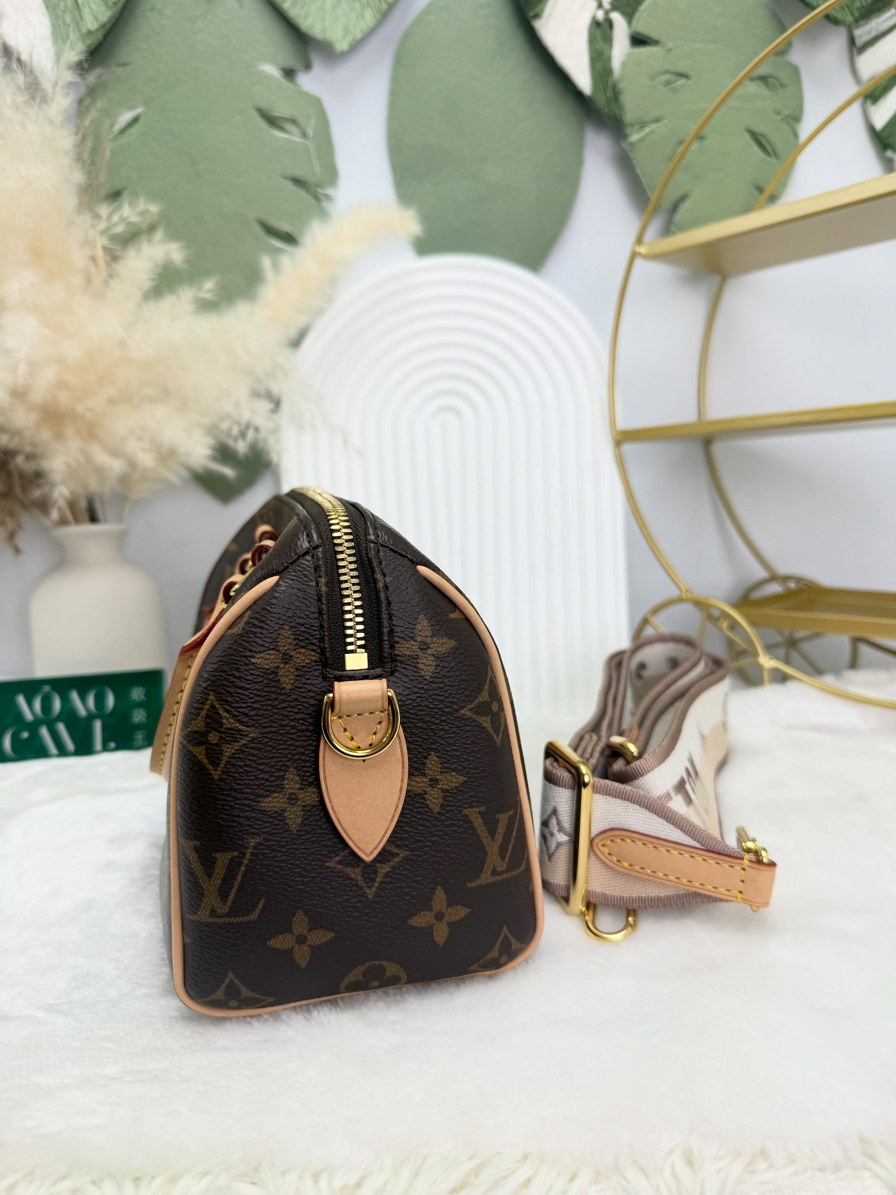 LV👜 PRE OWNED🛍️老花speedy20 🤎晶片款 2024年專門店單 有塵袋 💼