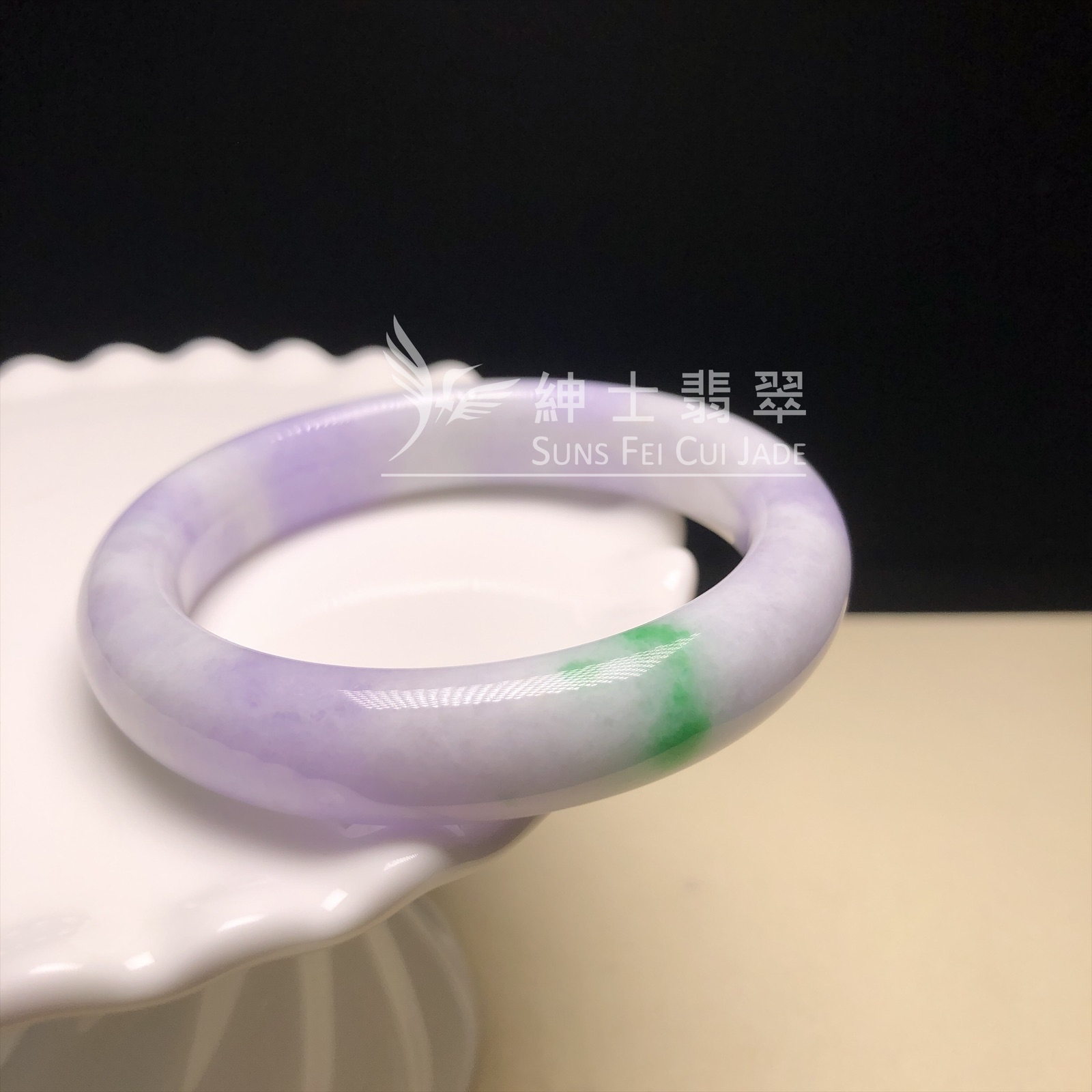 紫帶飄翠福鐲48.2mm  YM00143