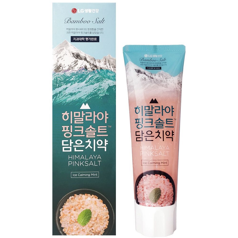 LG - 開市客 Costco - LG 竹鹽喜馬拉雅粉鹽牙膏160g 冰澈薄荷 1+1套裝 平行進口