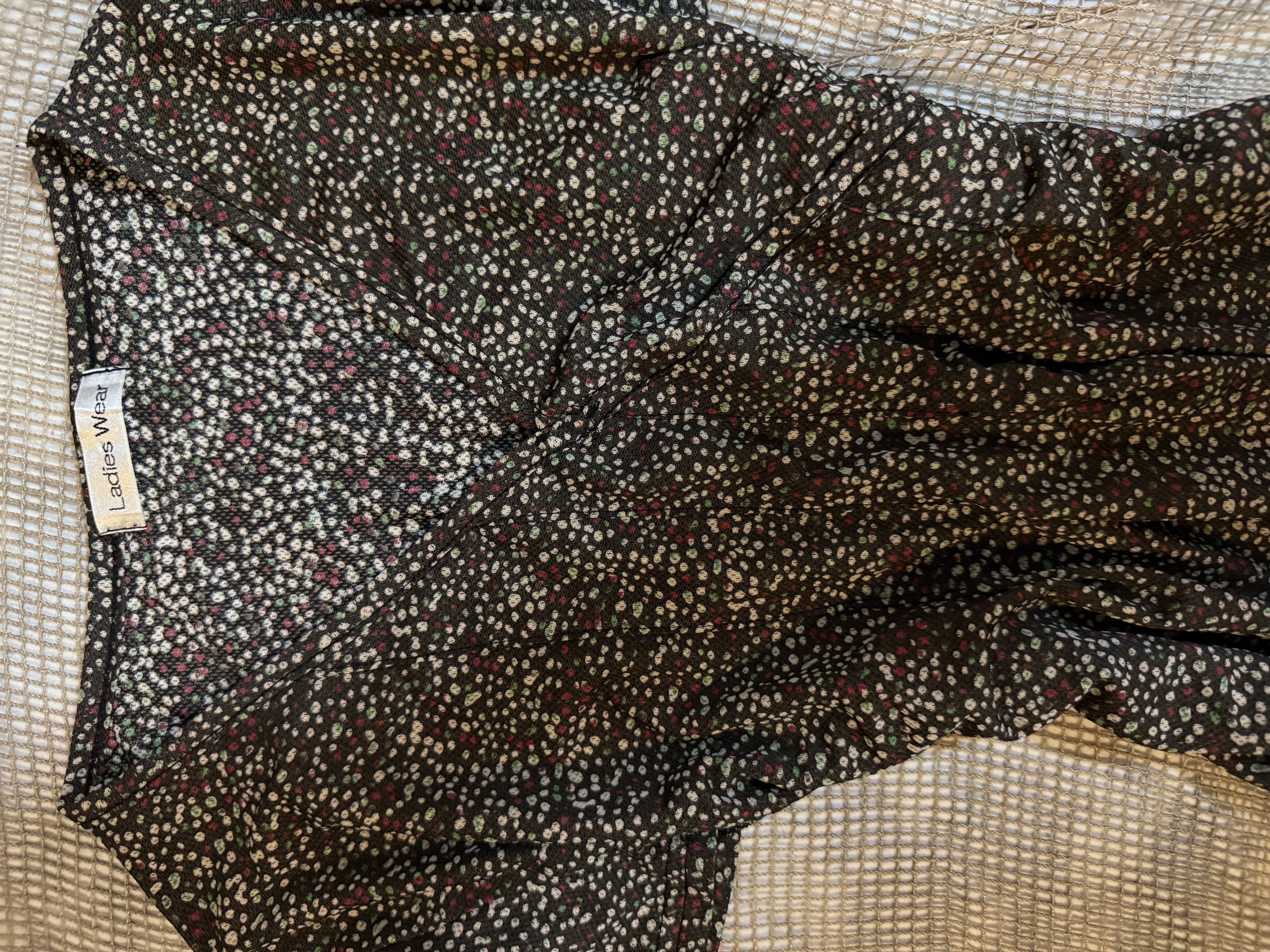 Brown Floral Dress Outer