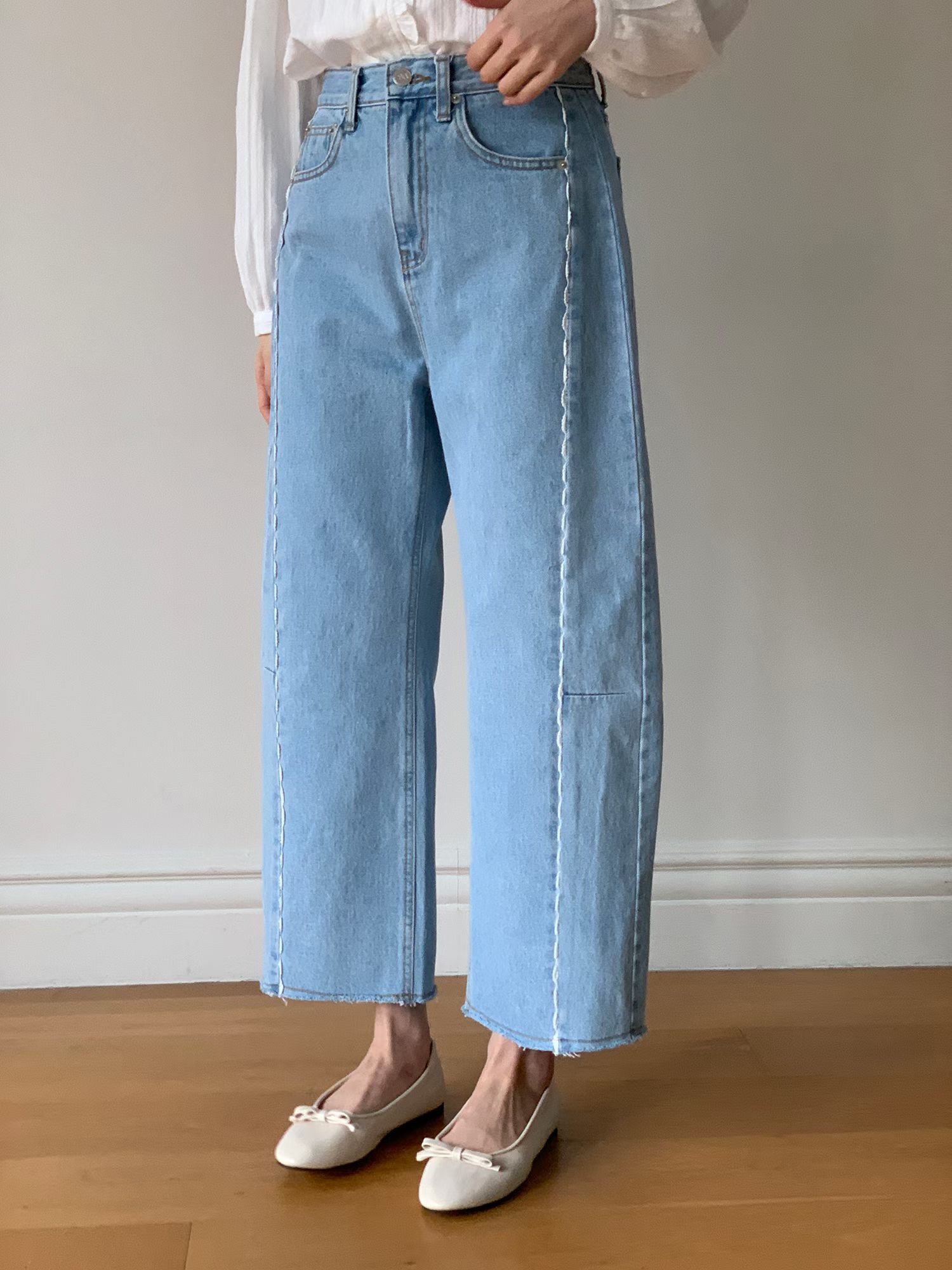 Ruffle 通花邊牛仔褲