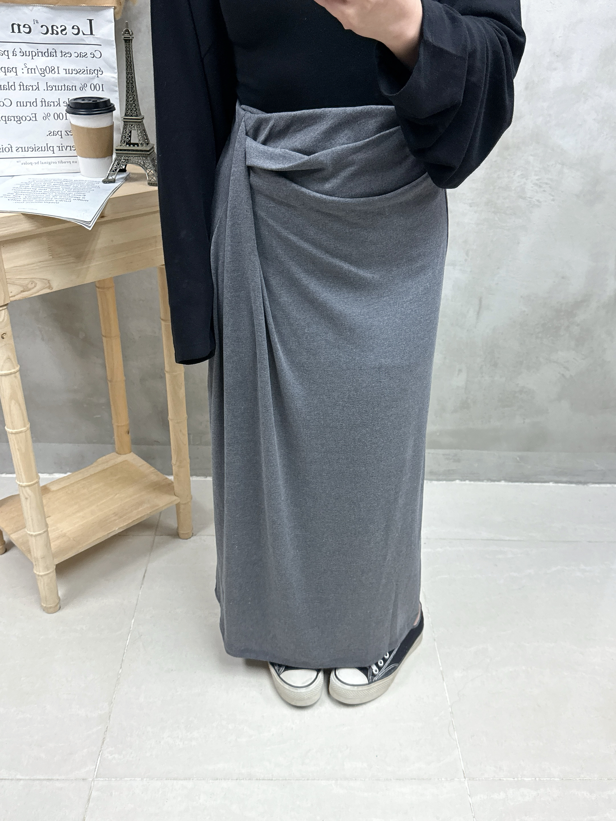 C03 U領背心+外套Set