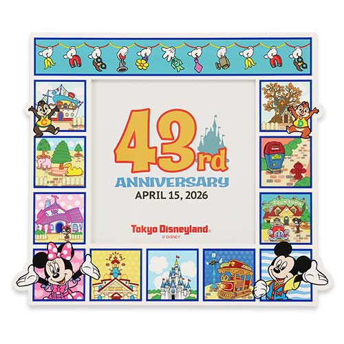 預訂 樂園限定 Tokyo DisneyLand 43rd Anniversary 磁石貼 相架 浴巾 方巾