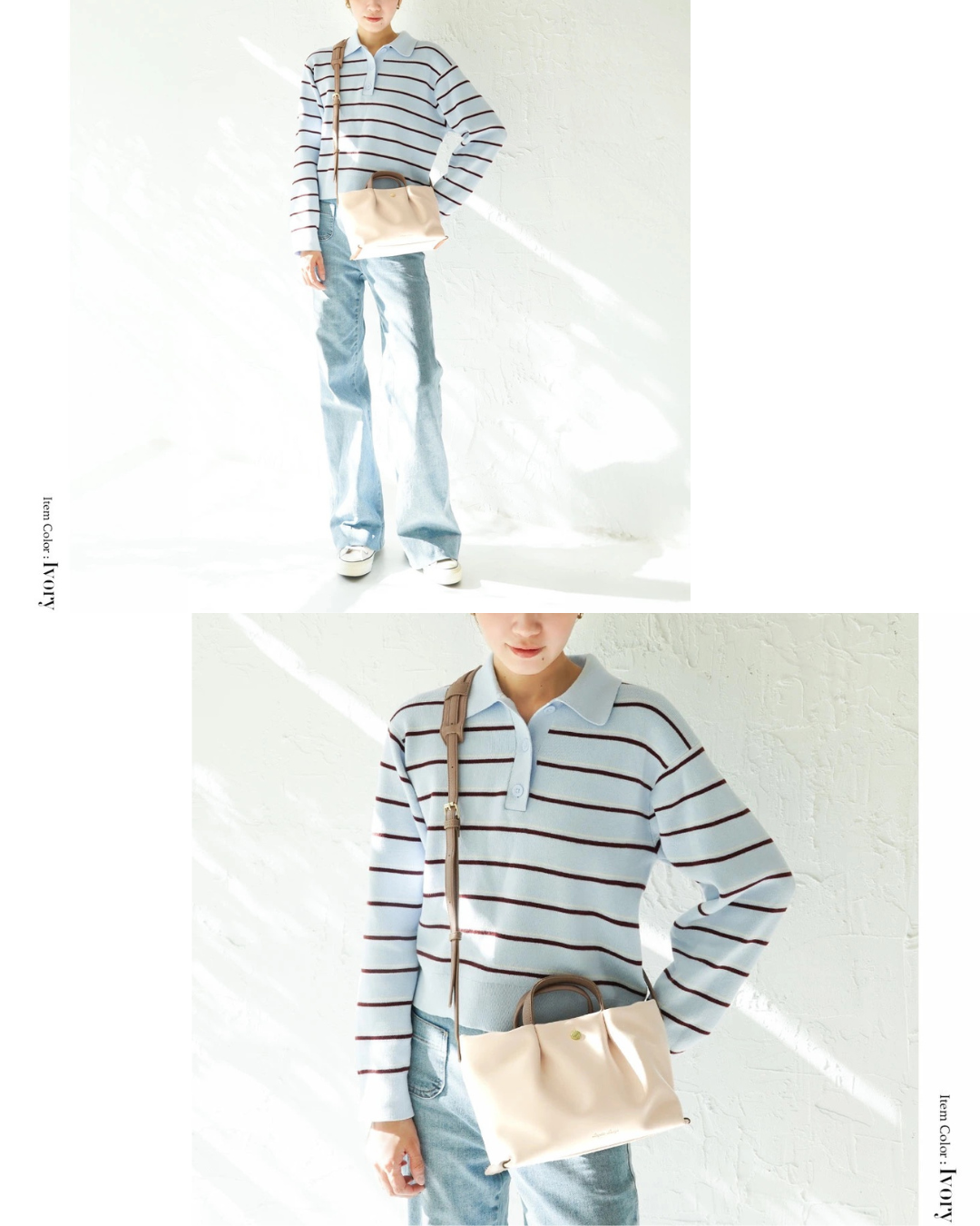 日本代購【 日本直送 Legato Largo 肩楽 減壓系列 微光澤 PU料 大容量 迷你 單肩袋 | Mini Shoulder-Relief Bag • Glossy PU Material & Spacious 】