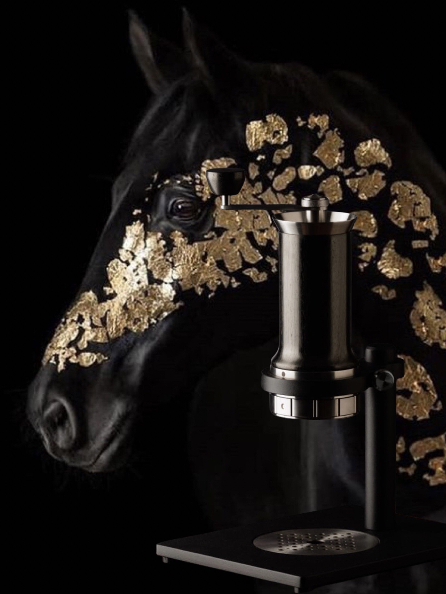 Aram espresso maker + pressure gauge 