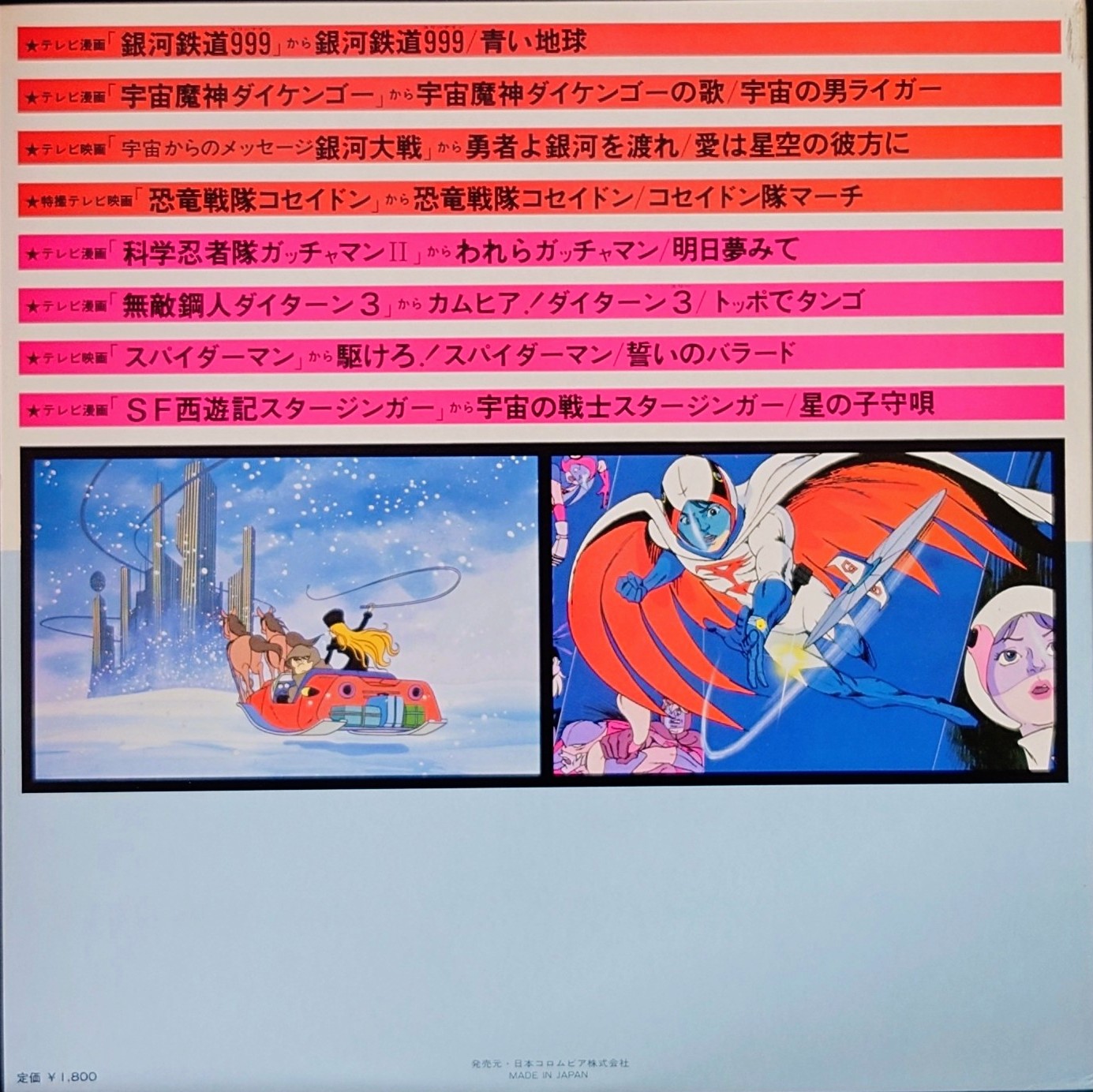 (極罕美品) 日本昭和動漫 < 最新盤! 電視動漫主題歌大行進 > 1978 LP黑膠專輯