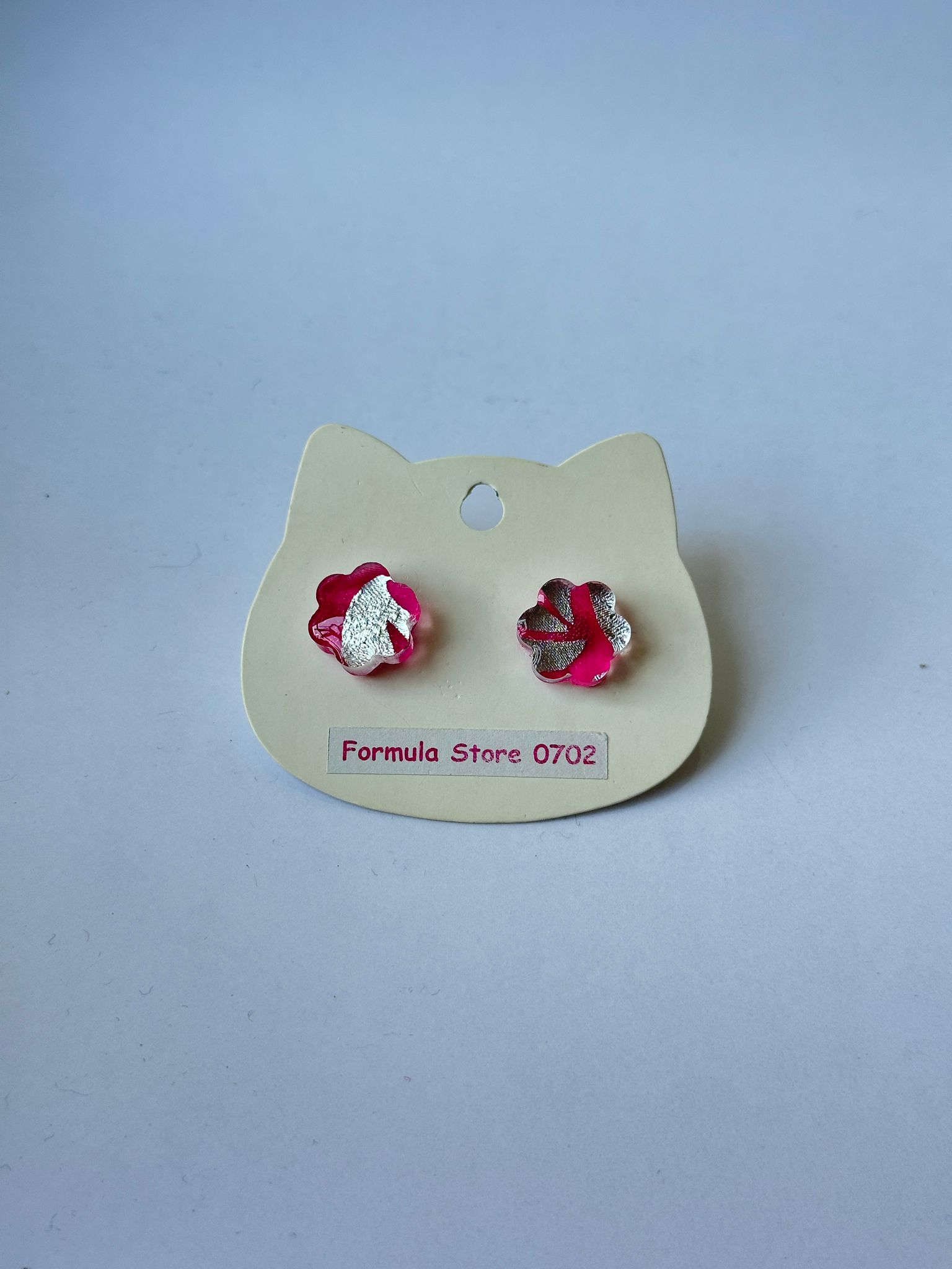 可愛貓咪造型耳環展示卡 - Formula Store 0702