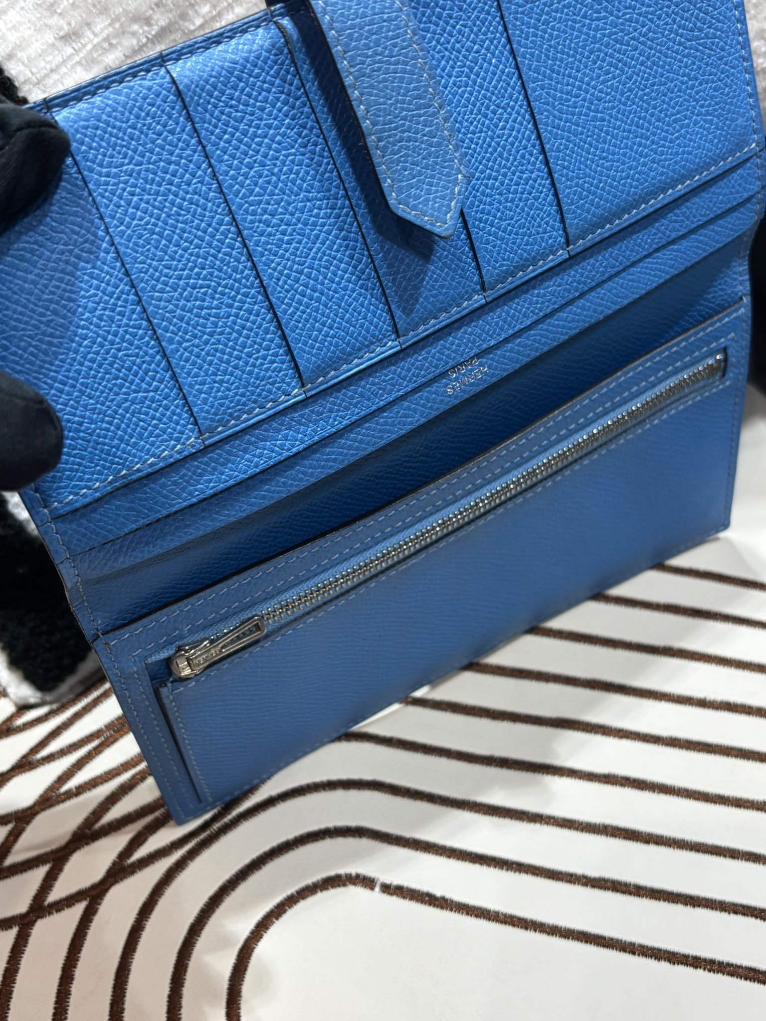 Hermes Bearn Long Wallet 100%Authentic, 93%New 