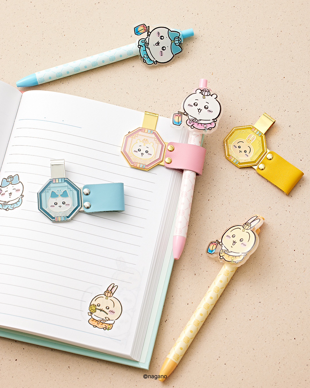 《Pre-Order》原創韓服 筆夾 Clip Pen Holder ｜Chiikawa in Korea 吉伊卡哇 韓國 常設店 (26CKW09-P）