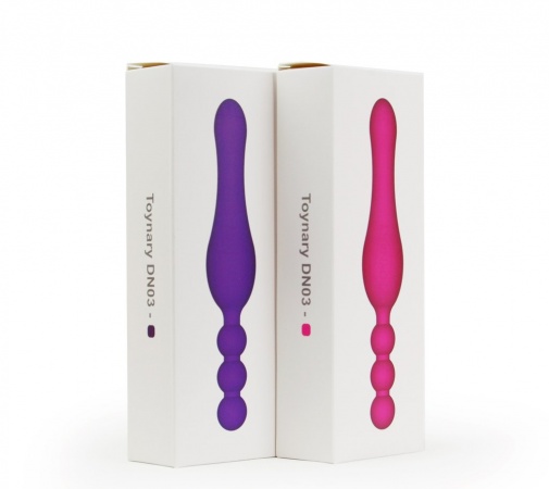 香港Toynary DN03 Purple 雙頭設計 陰部/後庭兩用 拉珠按摩棒-紫