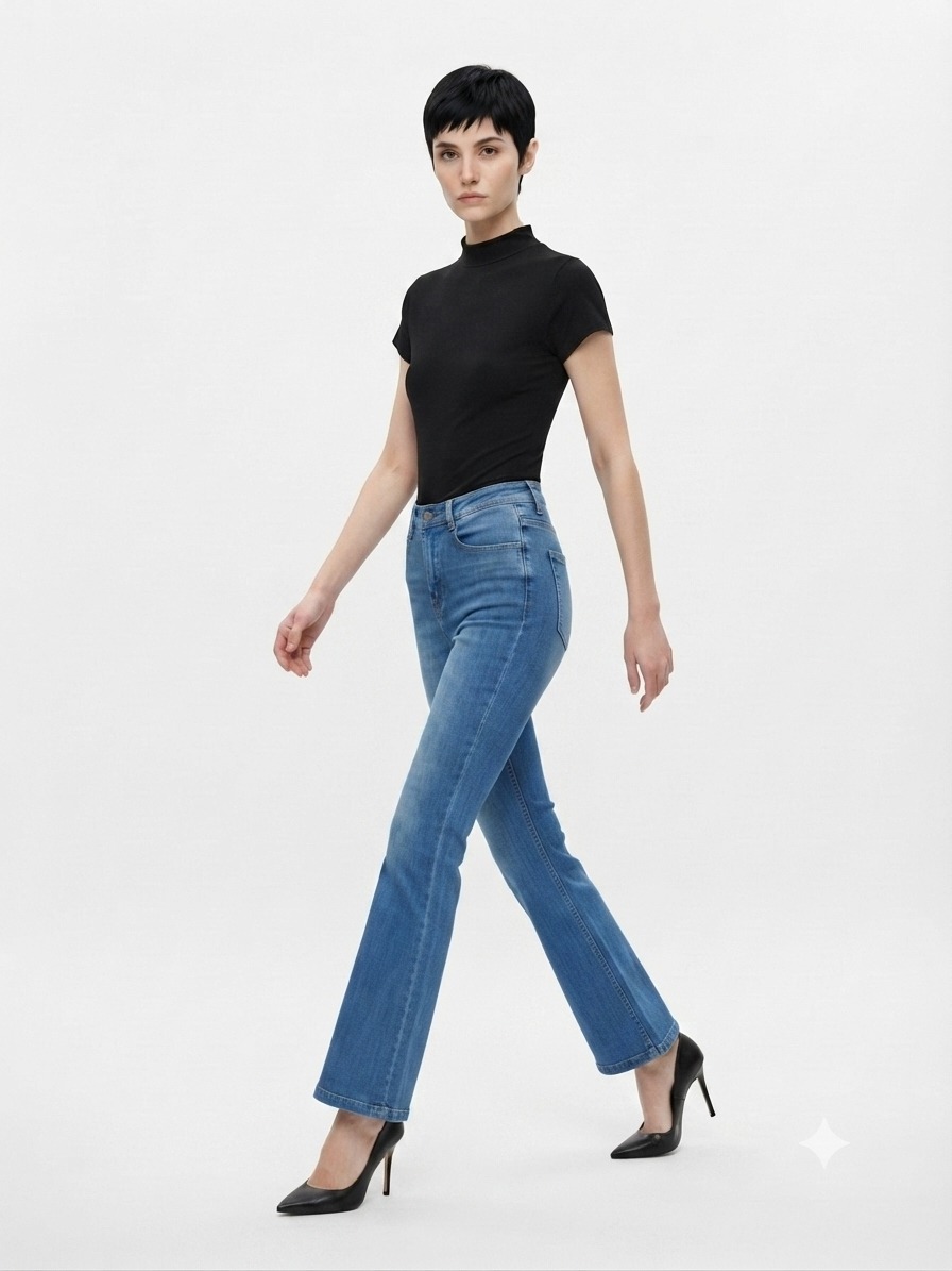 2160BB Ava Essential Mock Neck Knit Top