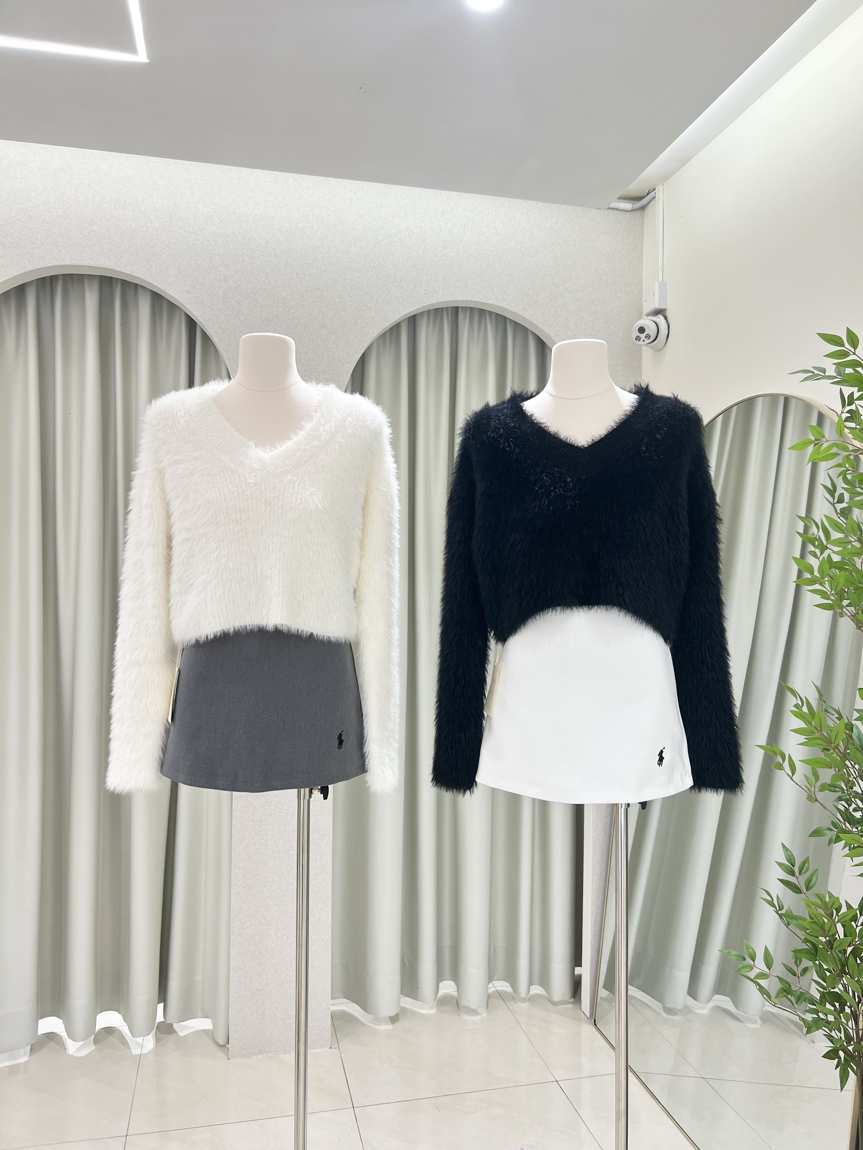 7061 高级水貂毛针织长袖