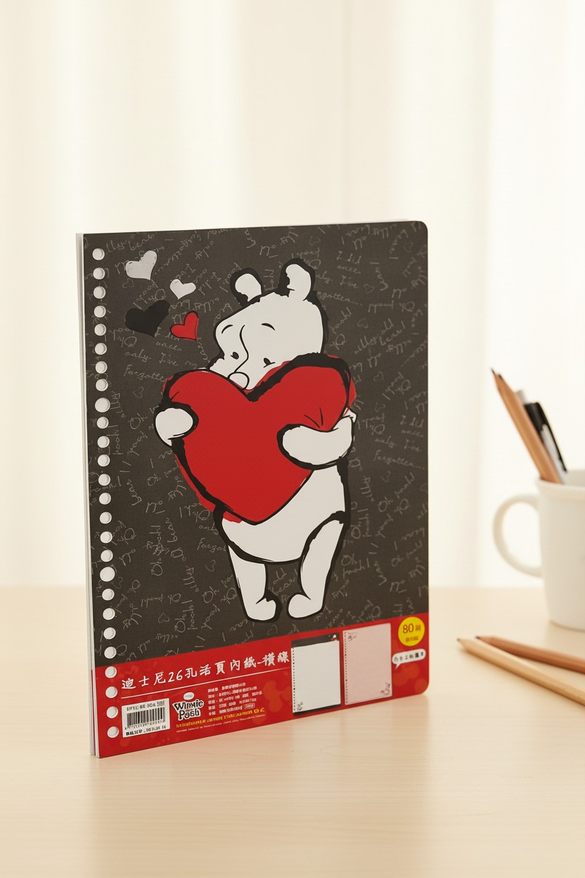 30頁 26孔活頁內紙-橫線  Winnie the Pooh 維尼熊 (DPIC-B559A)