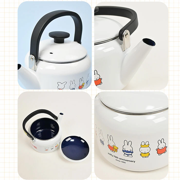 【現貨】🔥🔥【日本直送《FUJIHORO》MIFFY 70週年紀念琺瑯水煲】