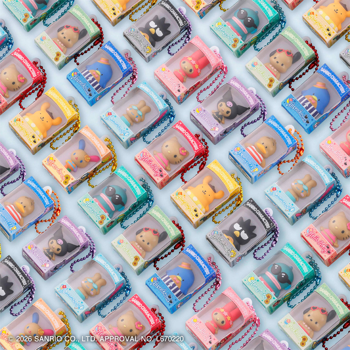 Bandai - SANRIO 包裝吊飾 4 (英文包裝) (BOX OF 12) 