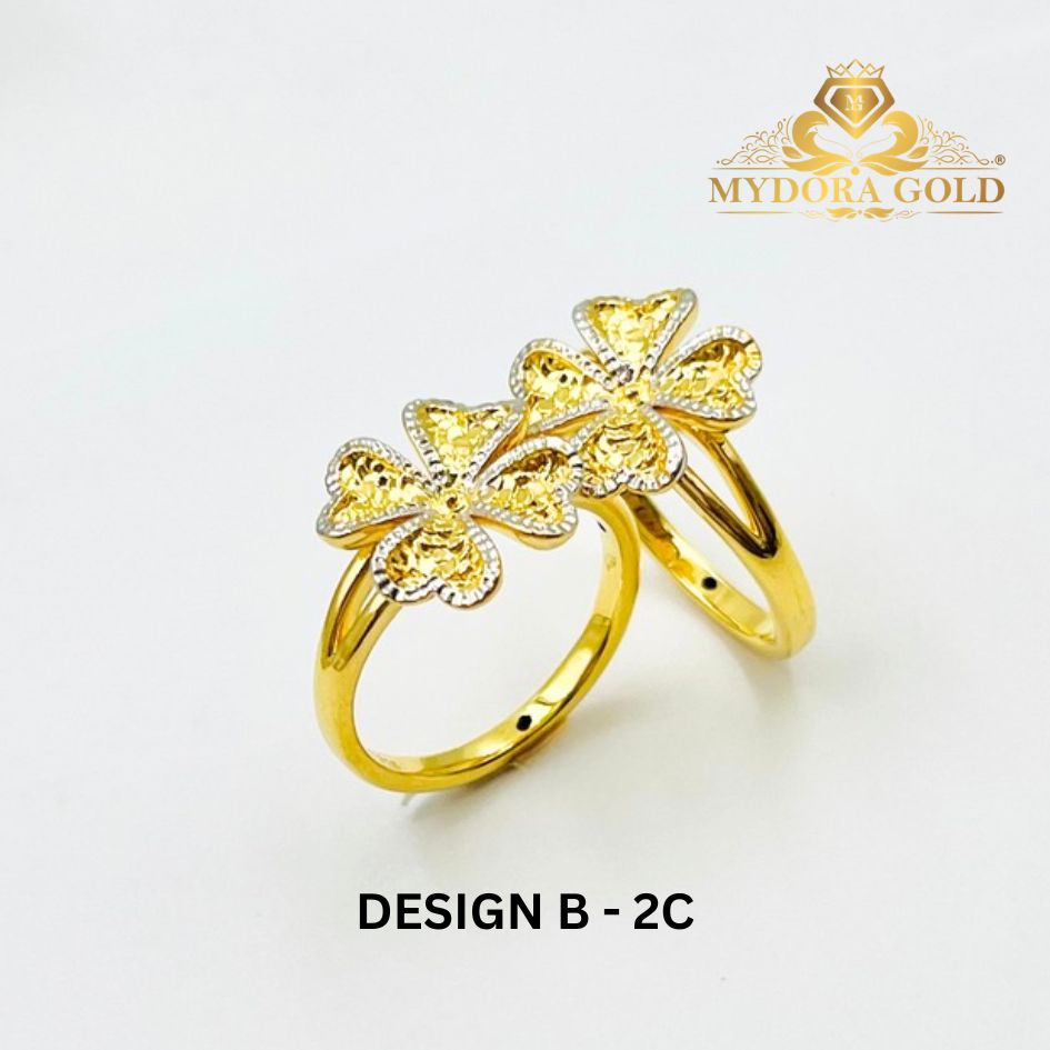 MYDORA Cincin Lucky Four In Love (5G) l EMAS 916/22K