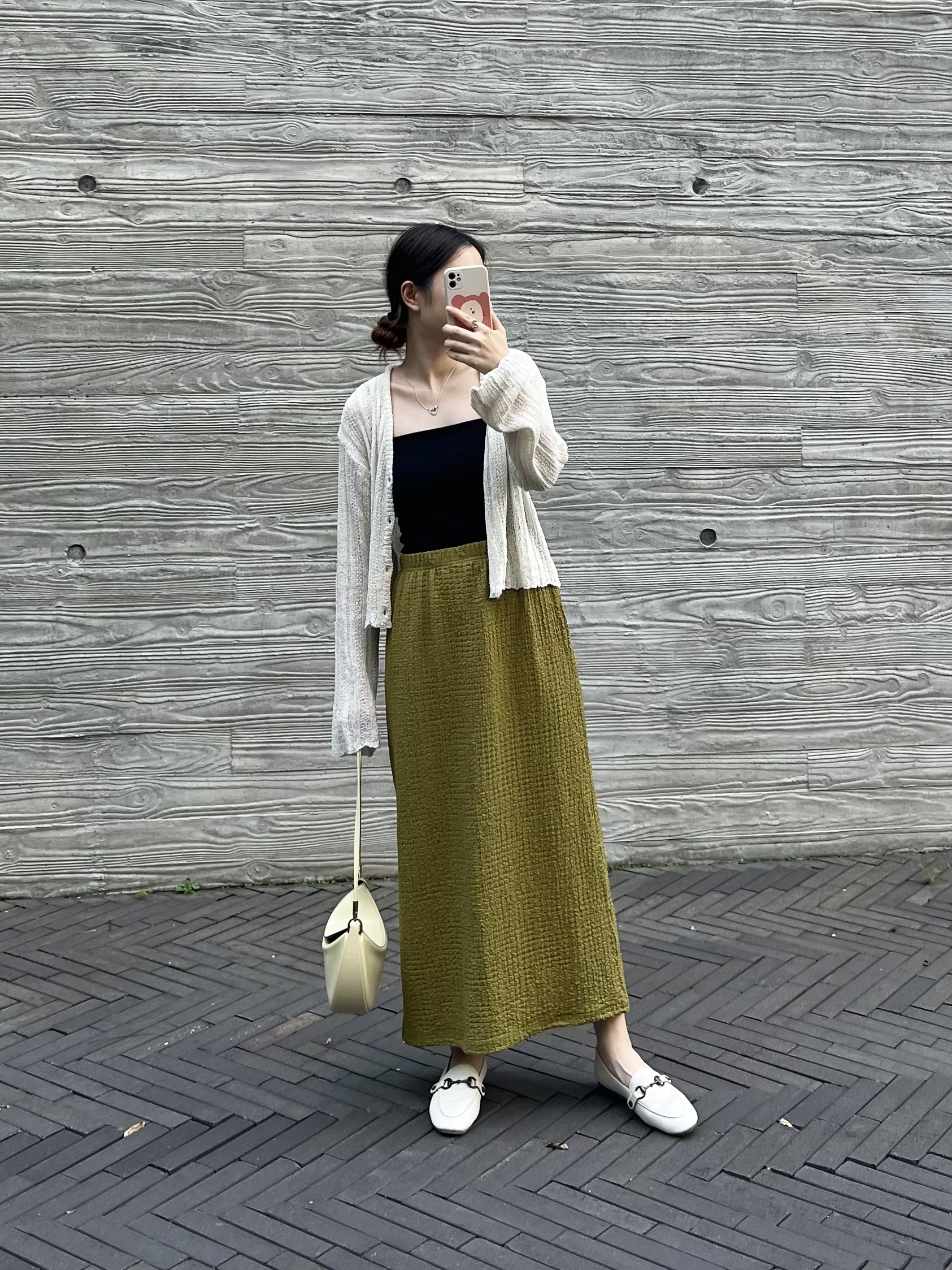 免熨後開叉長裙 現貨