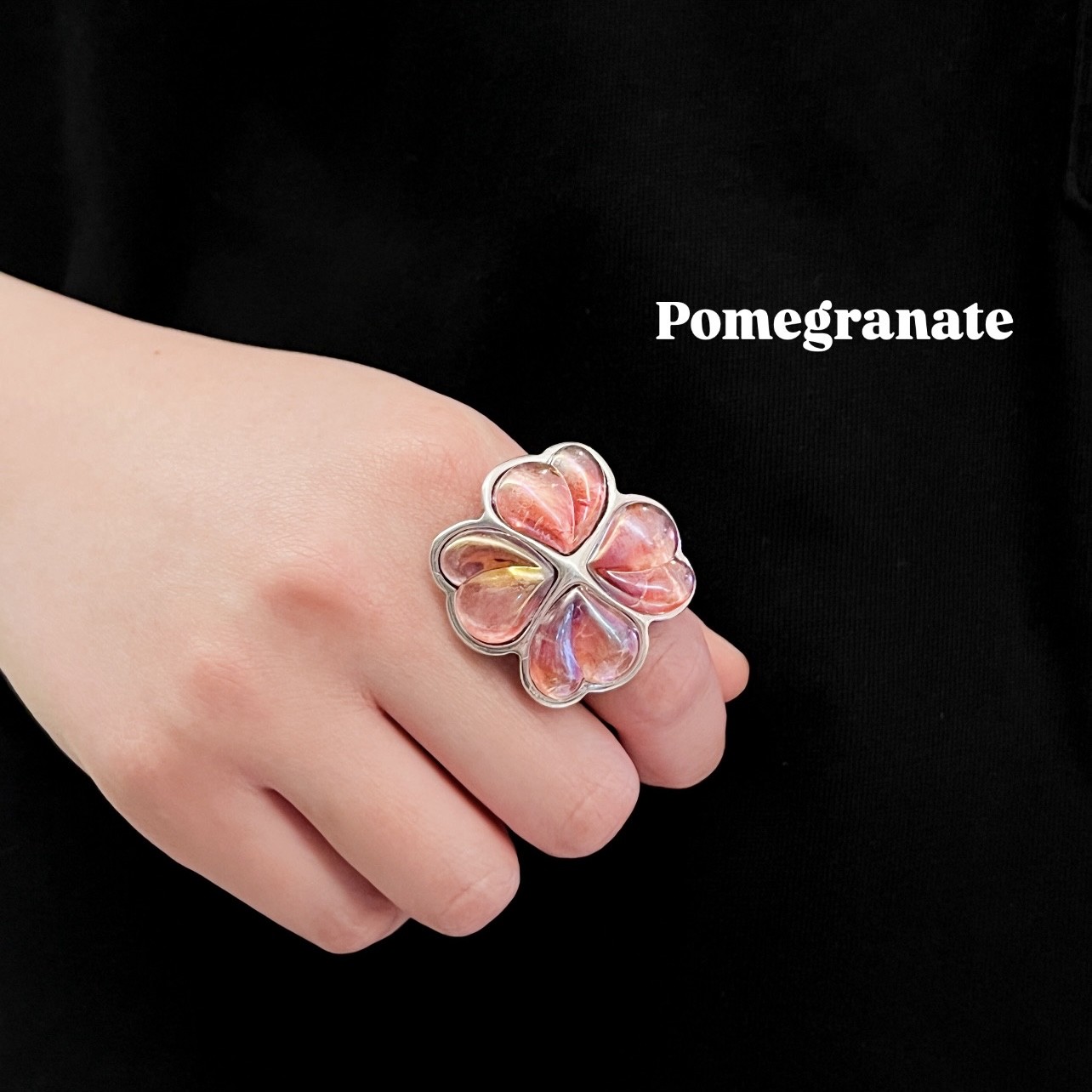 🇪🇸Otro Accesorio 心心四葉草戒指