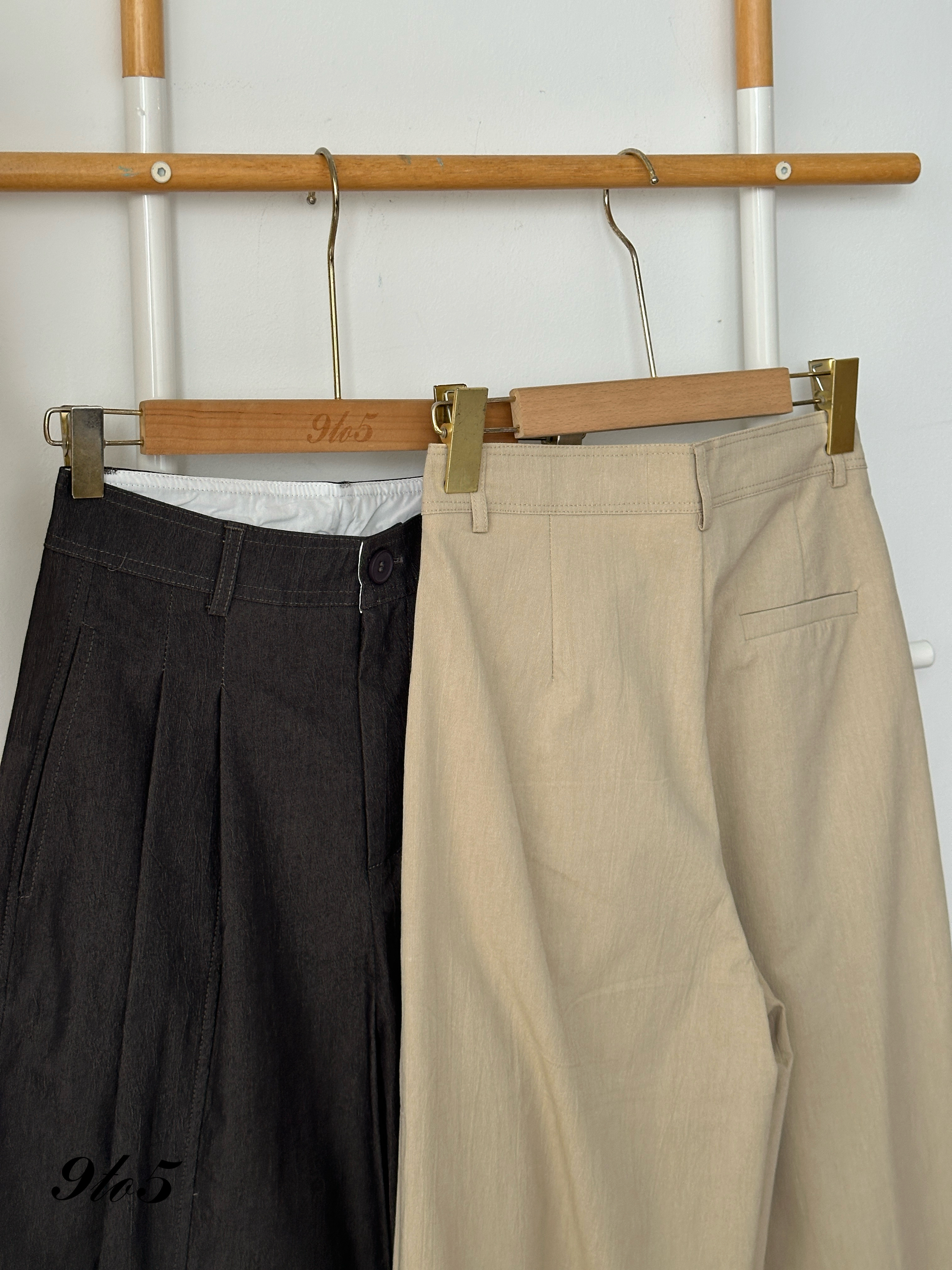 S1798 Wide Leg Long Pants - 3 Colors 