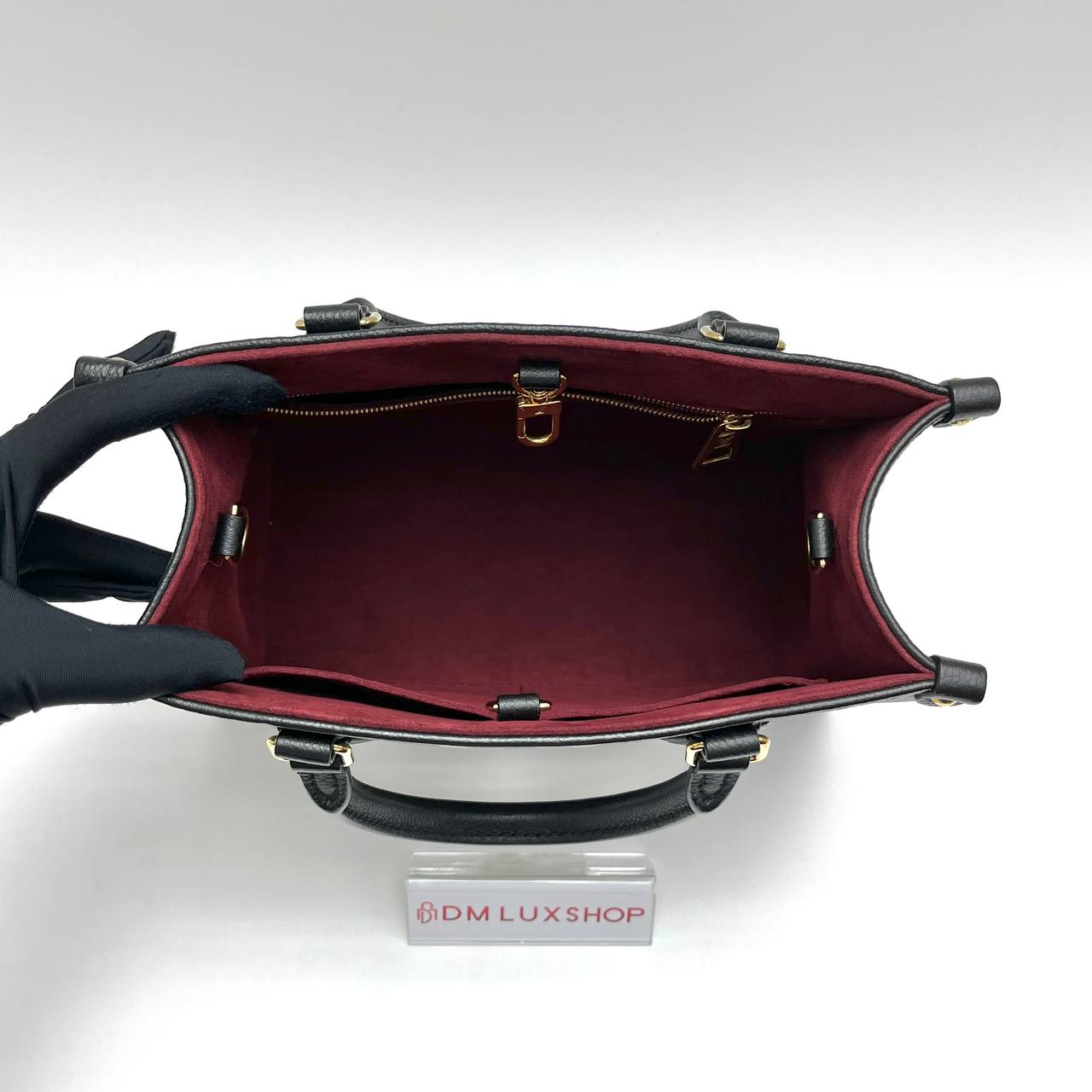 LV Bicolour Black Empreinte Leather OnTheGo PM