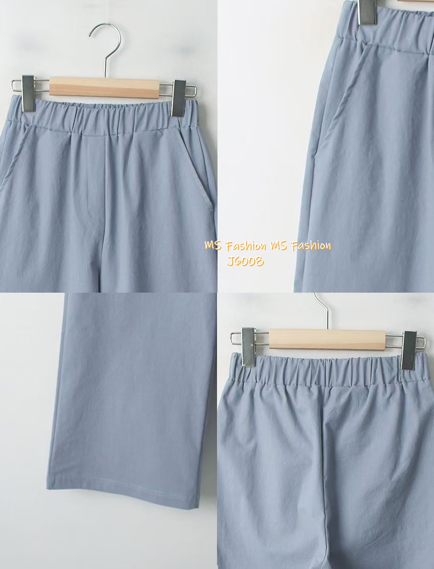 J6008 韓國🇰🇷棉麻直筒褲