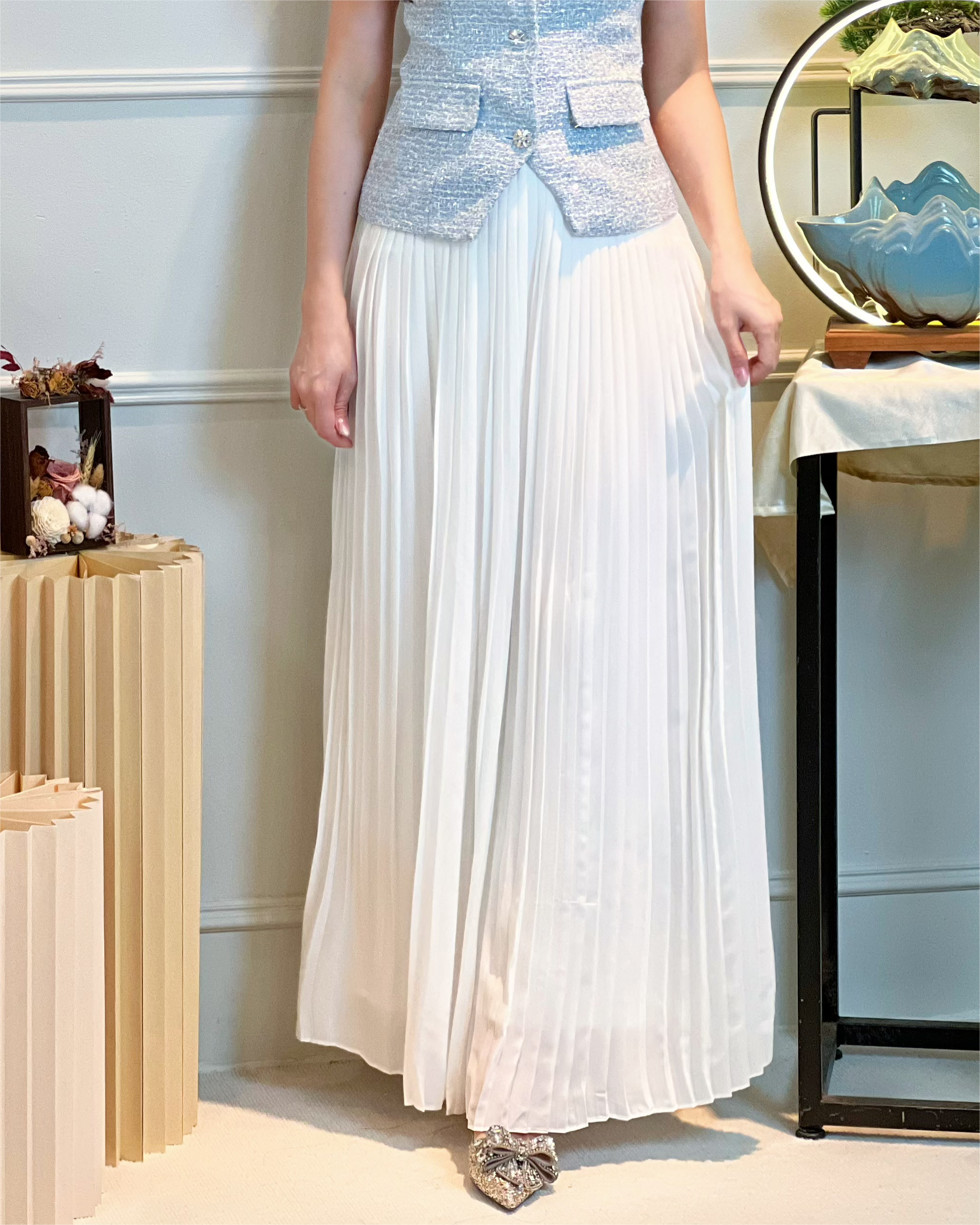 5096 Blanche Suit Wide-Long Pants