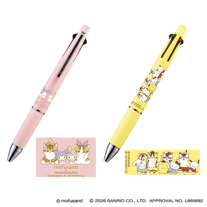 日本預訂📍Mofusand貓貓 x Sanrio系列第三彈 - 四色筆 17/4日本開售