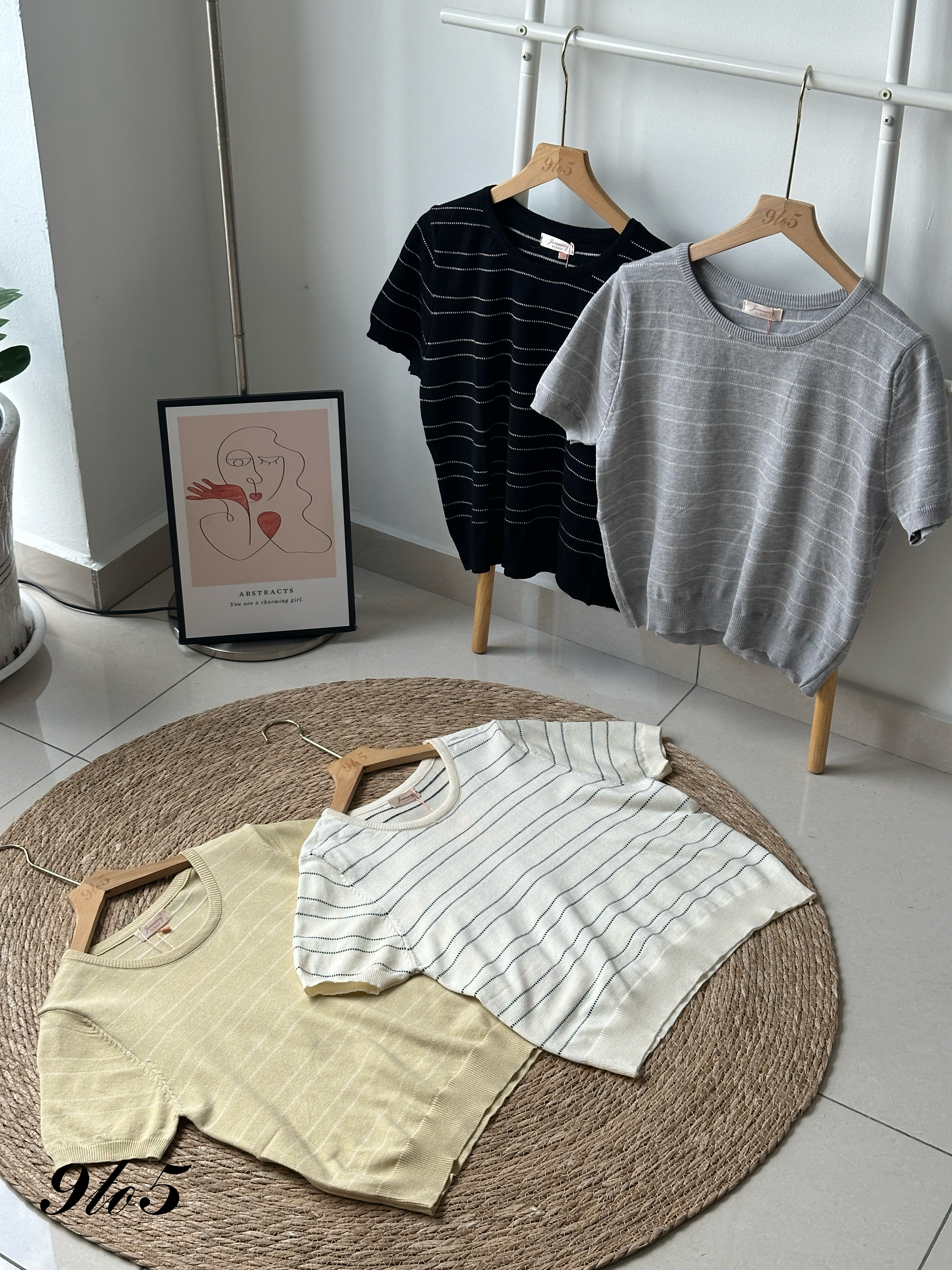 T4197 Stripe Knit Top - 4 Colors 