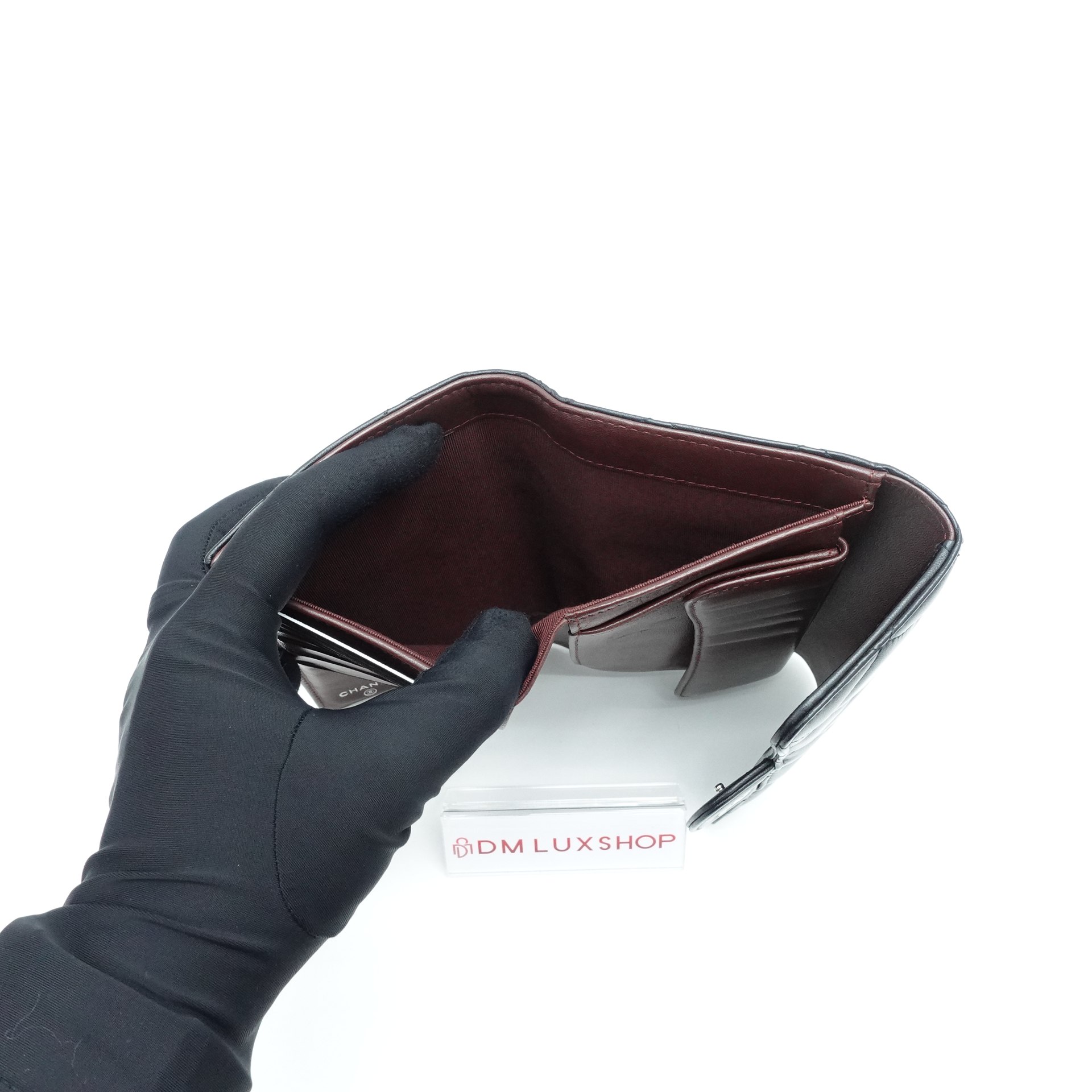 Chanel Black Lambskin Classic Flap Long Wallet SHW (Serial 16, Y: 2012)
