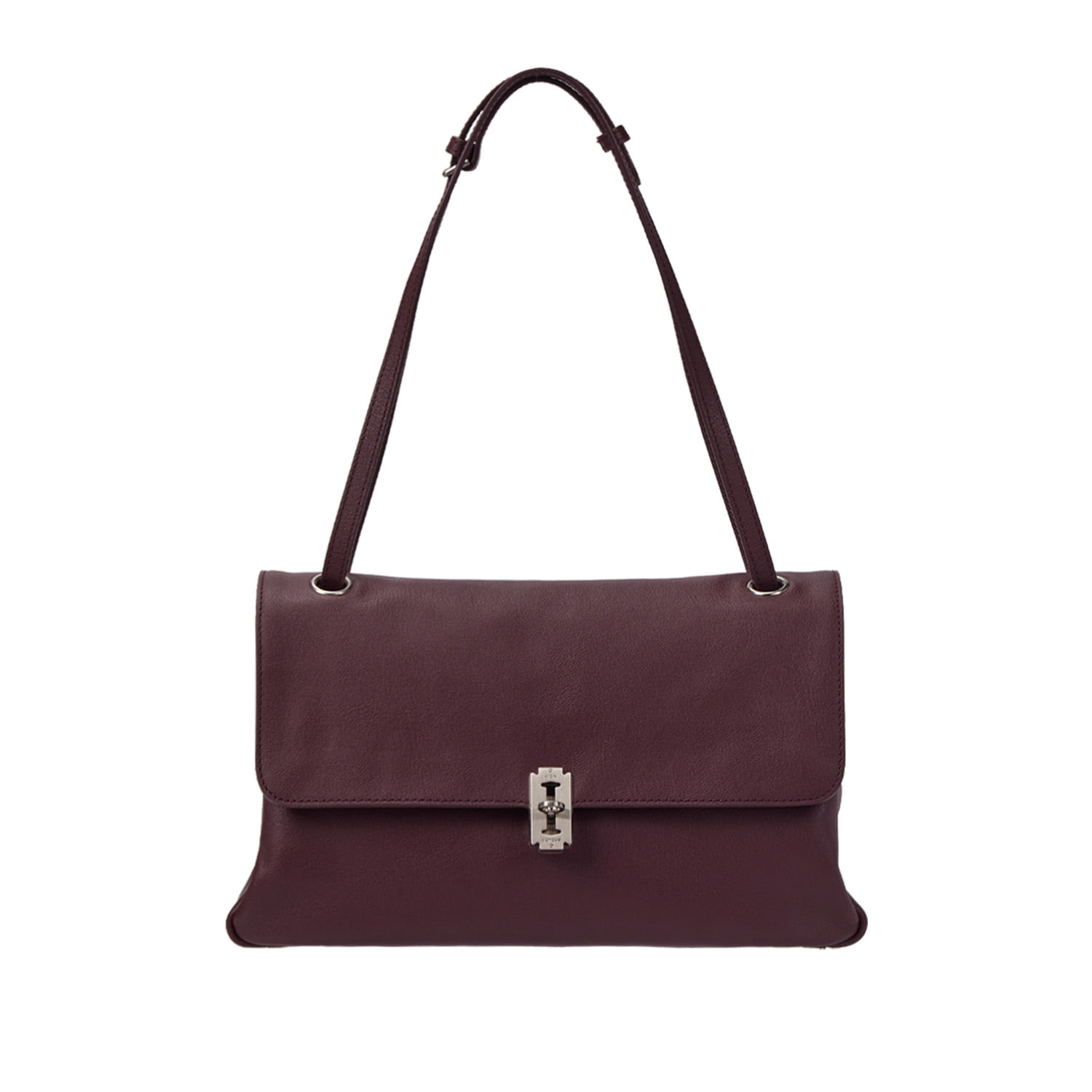 VUNQUE Toque Soft Baguette Shoulder Large 多功能軟皮法棍肩背包［Plum Burgundy］