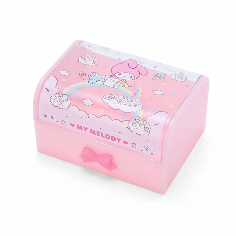 現貨🌸日本直送 | Sanrio Hello Kitty/My Melody耳環/項鏈/戒指小物收納盒 珠寶配件盒
