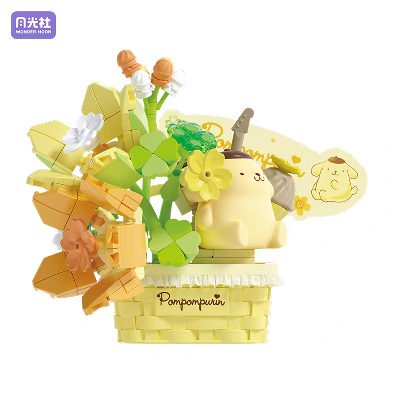 [Sanrio Characters 繁花蜜語系列] 盲盒花瓶模型積木玩具 | 件