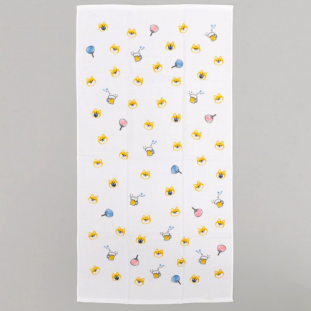 【日本製】可愛動物圖案 雙面紗布+毛巾布純棉浴巾 (60×120cm) — 柔軟、吸水、防噏味！