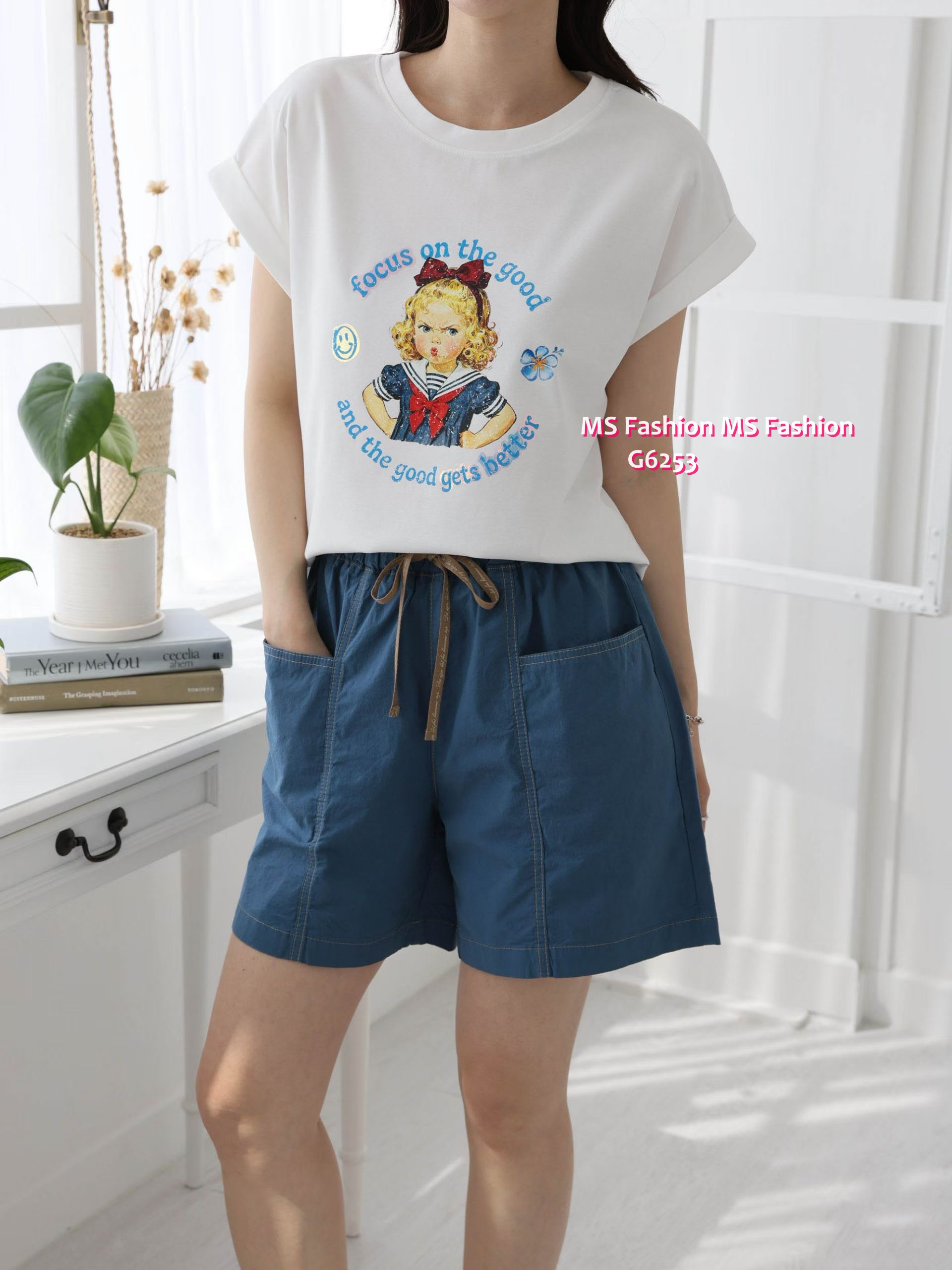 G6253 韓國🇰🇷可愛女仔print top