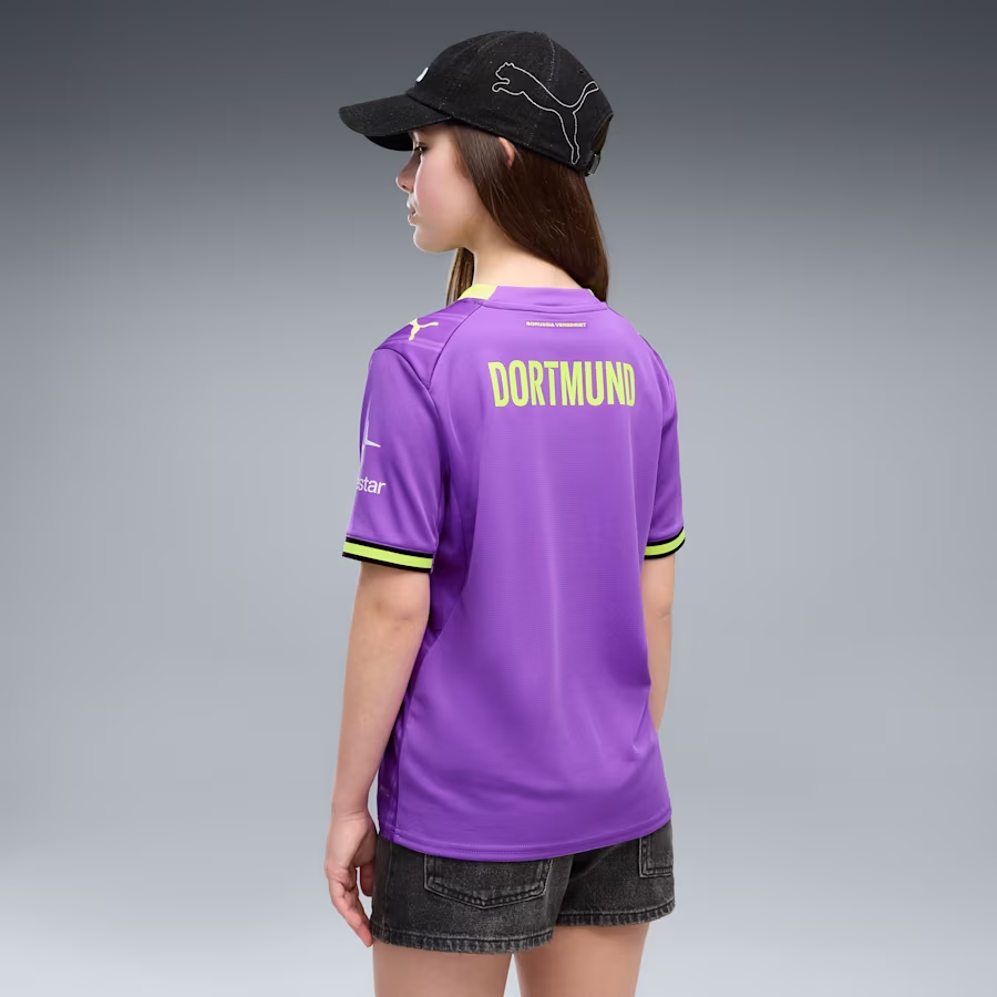 🌈大膽色彩融合球會傳統 Puma Dortmund 多蒙特 2026-27 三客童裝球衣 (可加印字章) 785666_17