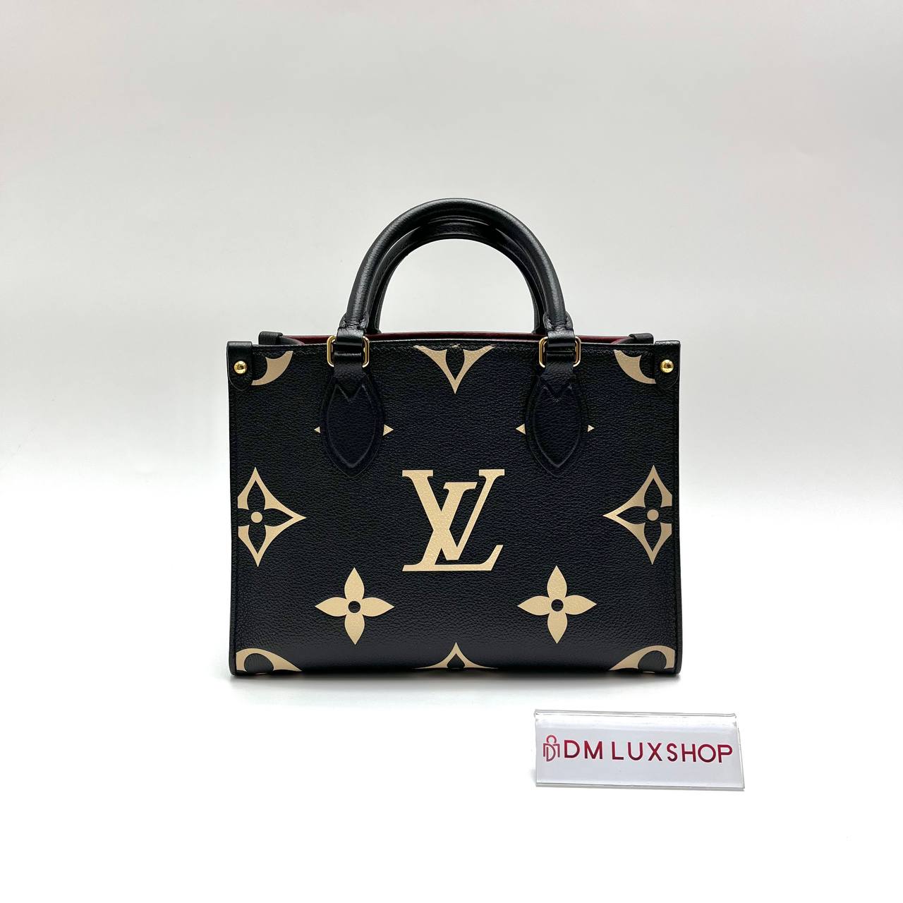 LV Bicolour Black Empreinte Leather OnTheGo PM