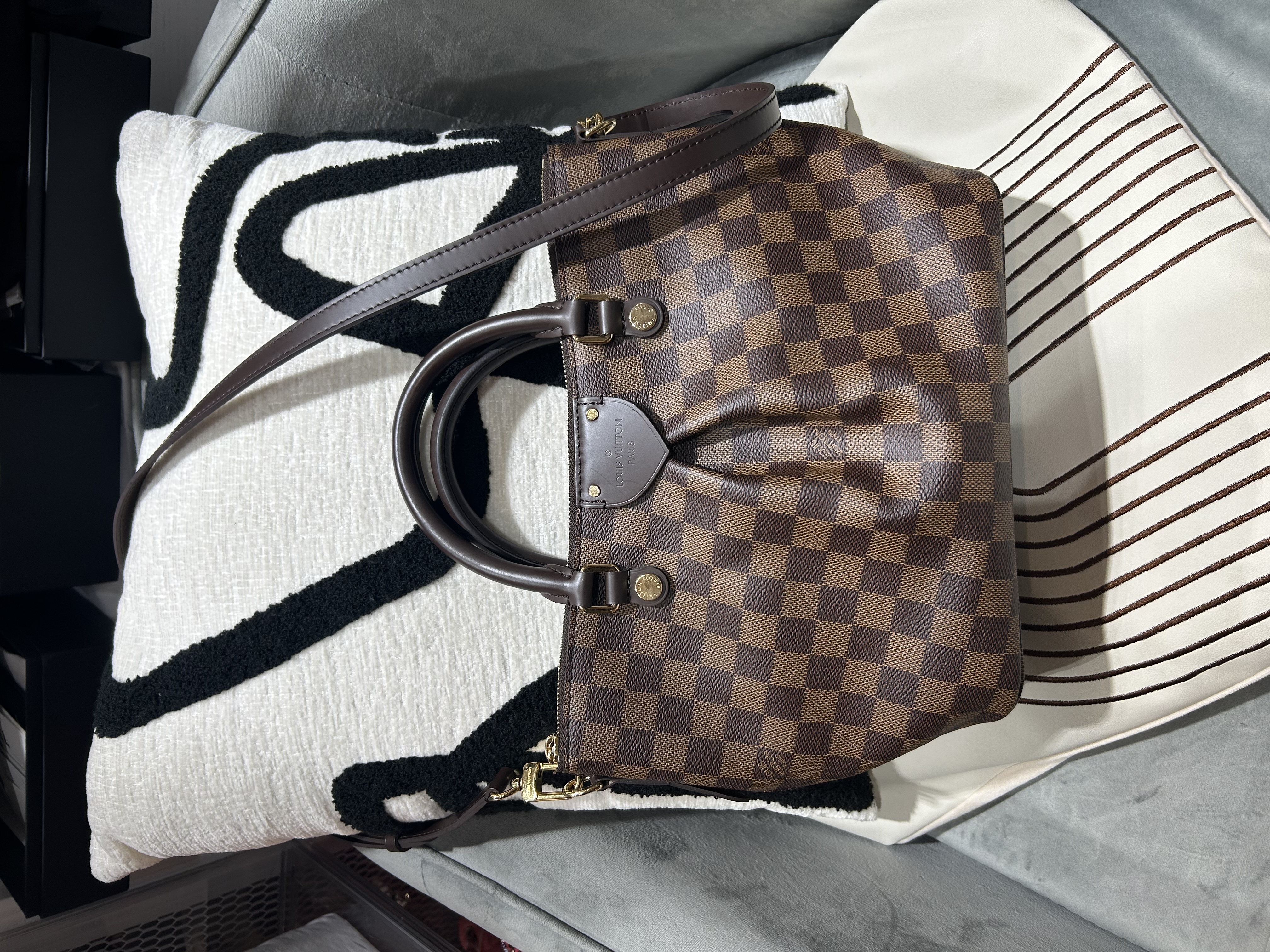 LV Damier Ebene Siena PM 2Way Bag 100%Authentic, 98%New ✅Strap✅Dust bag