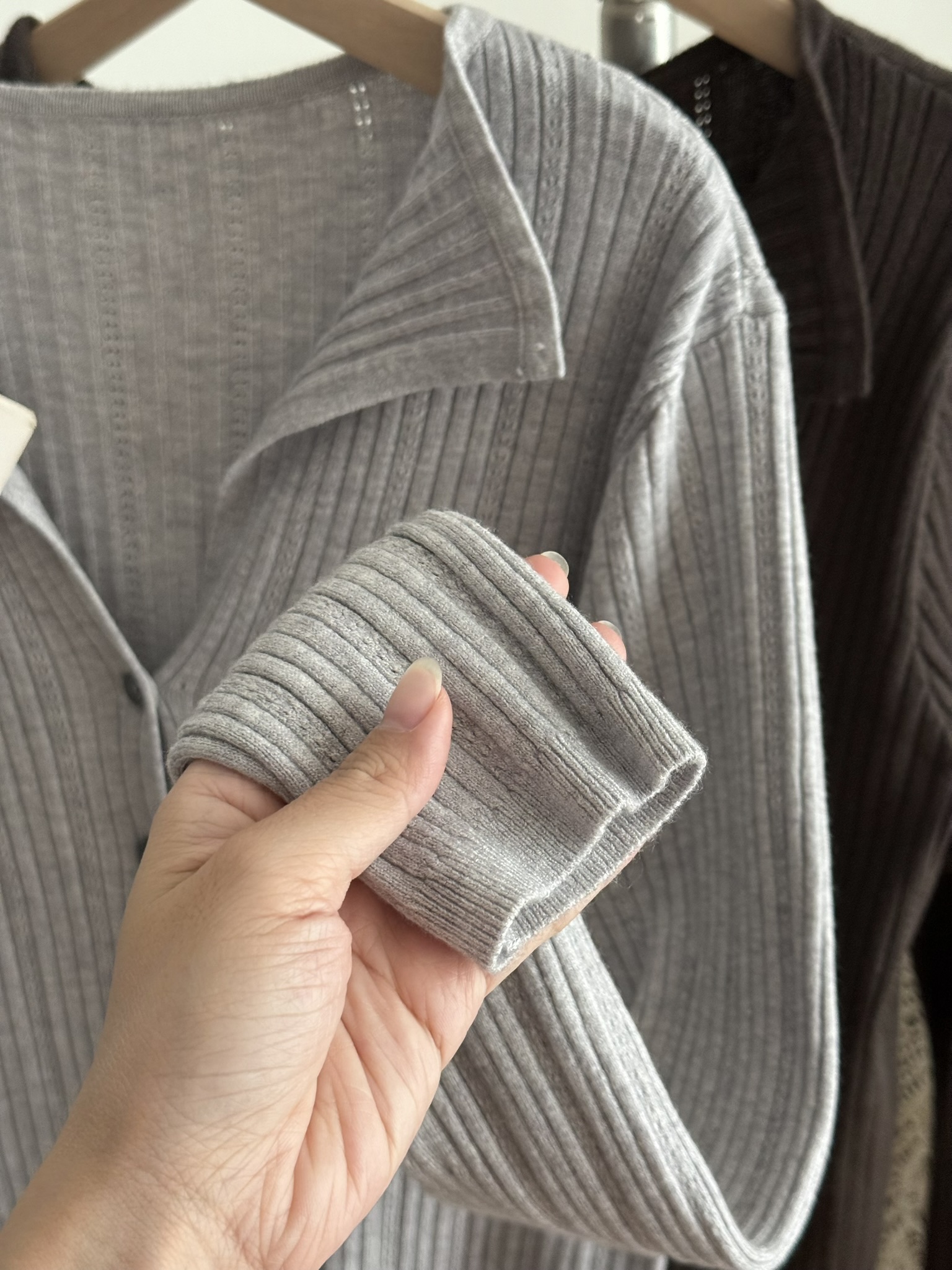 Quinn Knitted Cardigan | Grey