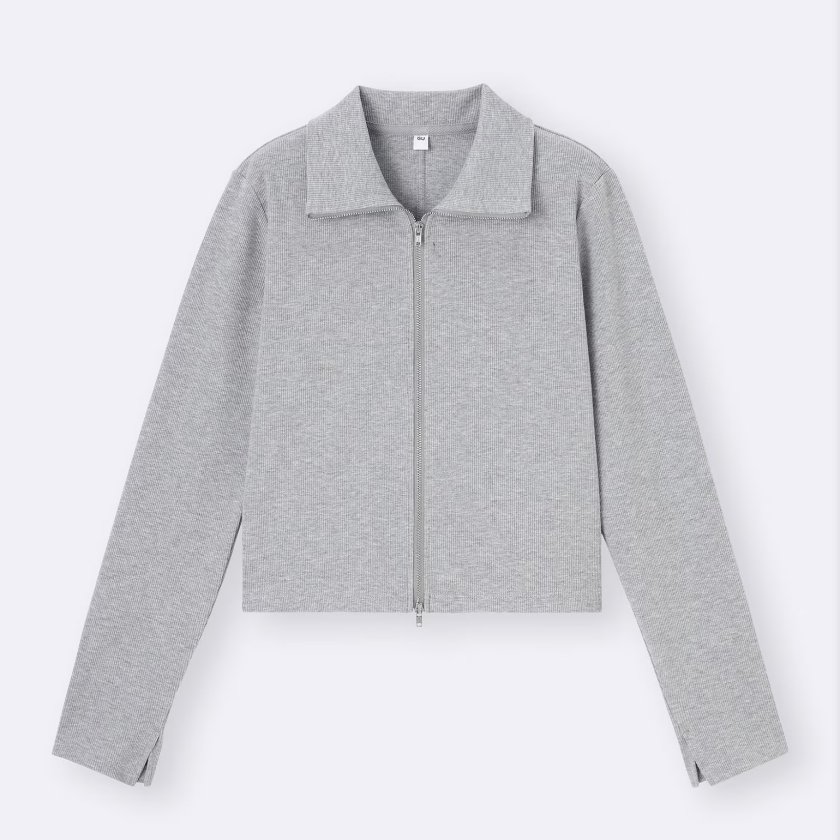 GU Ribbed Double Zip Cardigan