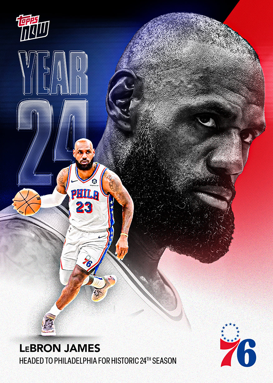 LeBron James - 2026-27 NBA Topps Now #OS03 加盟費城76人紀念卡【團購】
