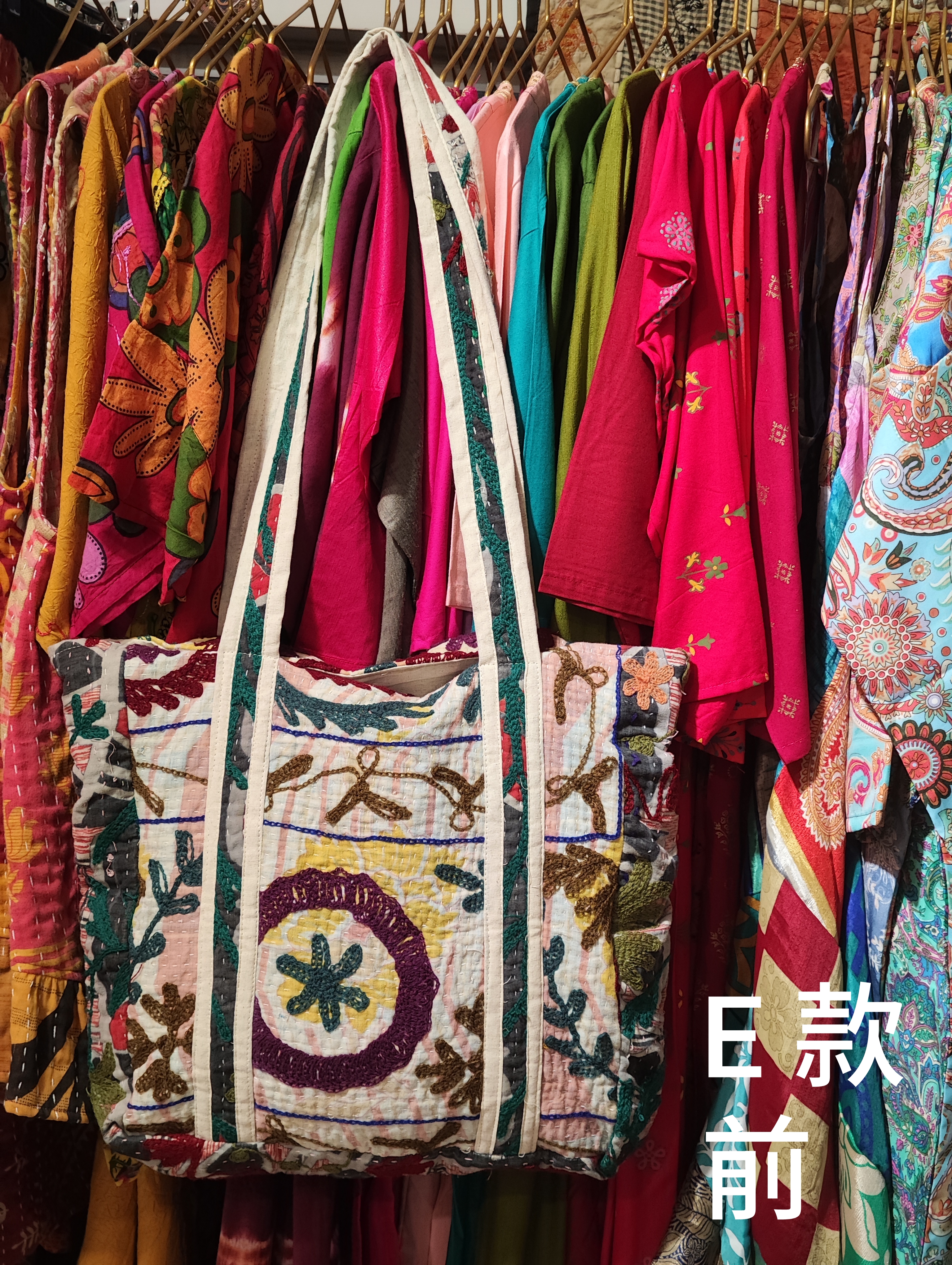 印度古布剌繡 tote bag