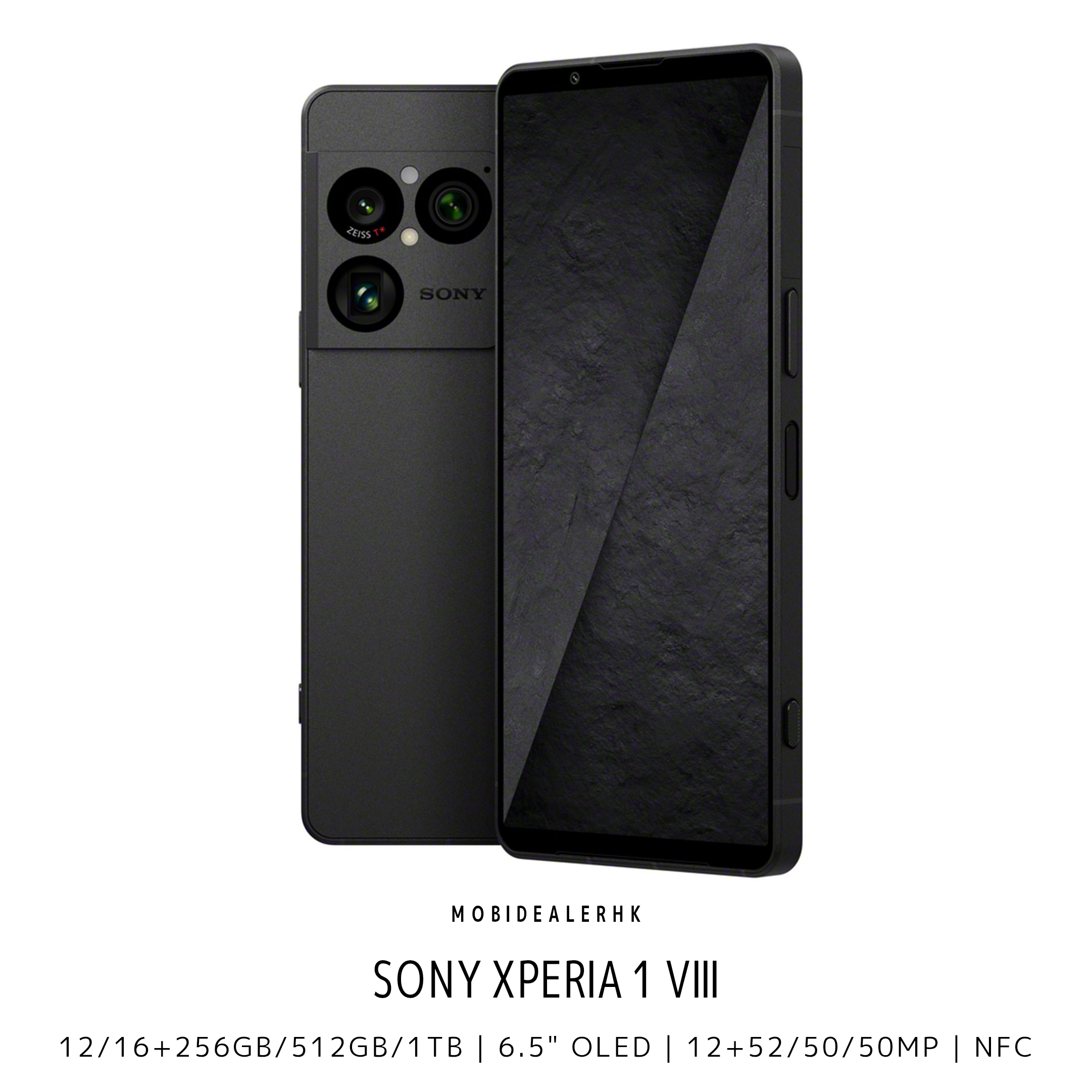 Sony Xperia 1 VIII | 索尼 Xperia 1 VIII | 5G | 智能手機 | 12/16+256Gb/512Gb/1Tb | 6.5" OLED | 12+52/50/50MP | NFC | 無線充電