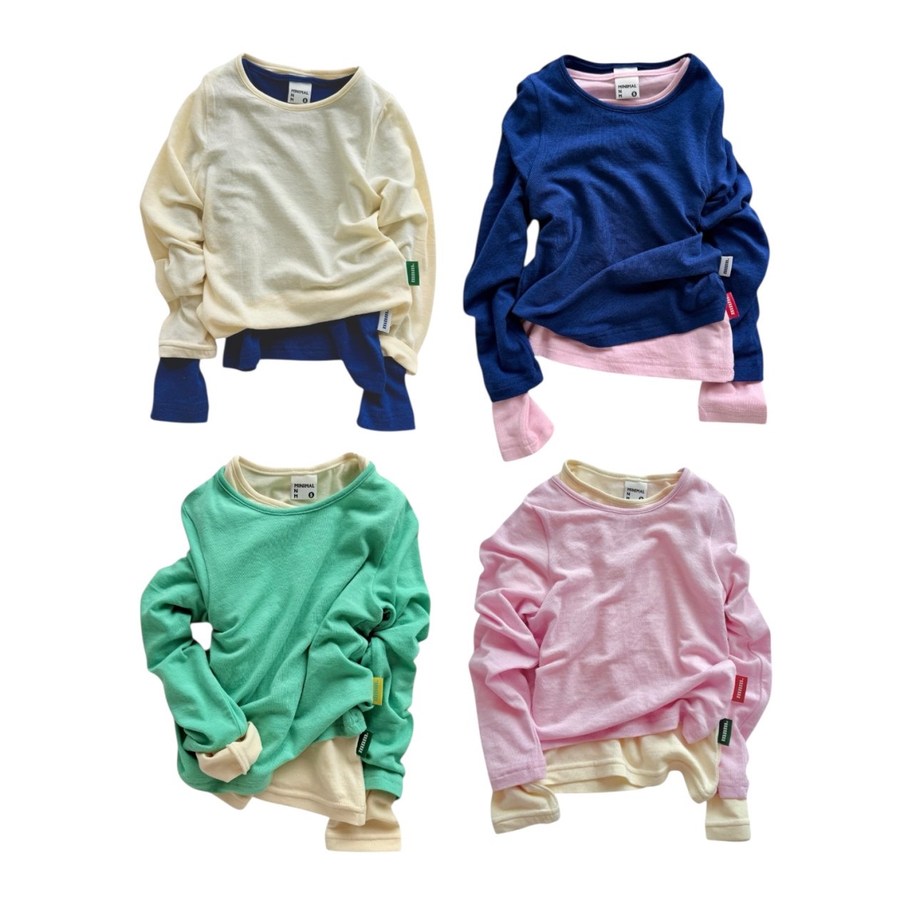 Minimal | 超薄親子彈力T(Pink L105-115/Adult )