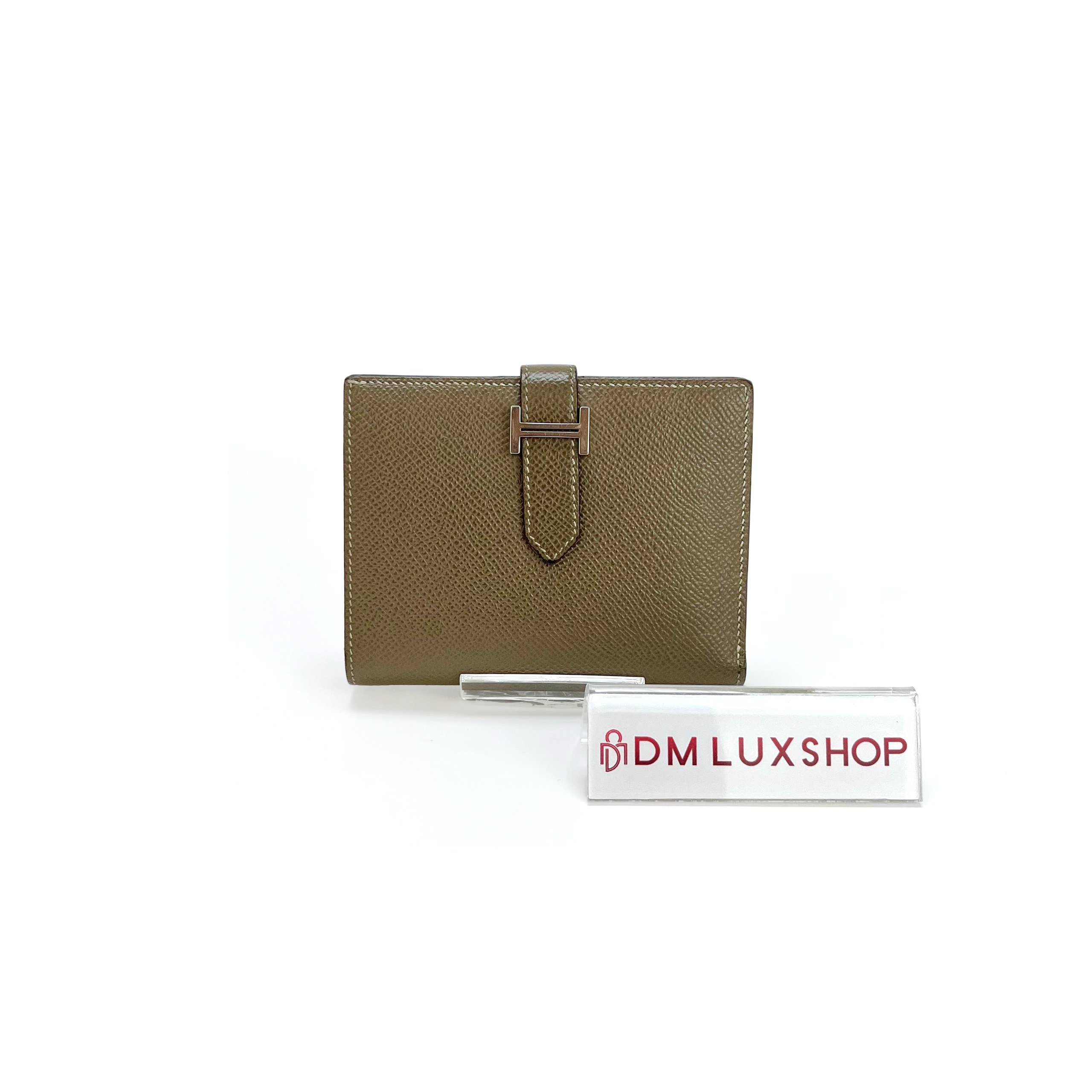 Hermes Bearn Compact Wallet Etoupe PHW (Stamp U, Y: 2022)