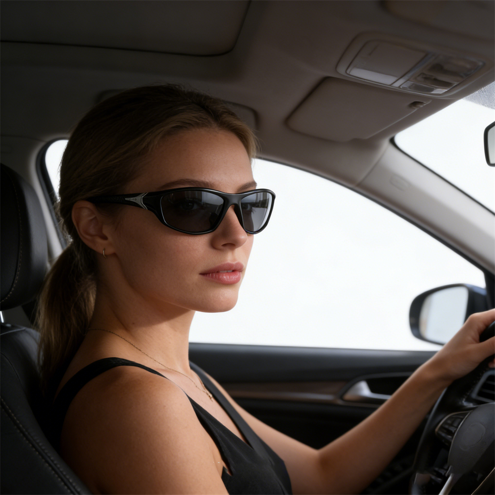 偏光運動墨鏡 黑灰 UB0266